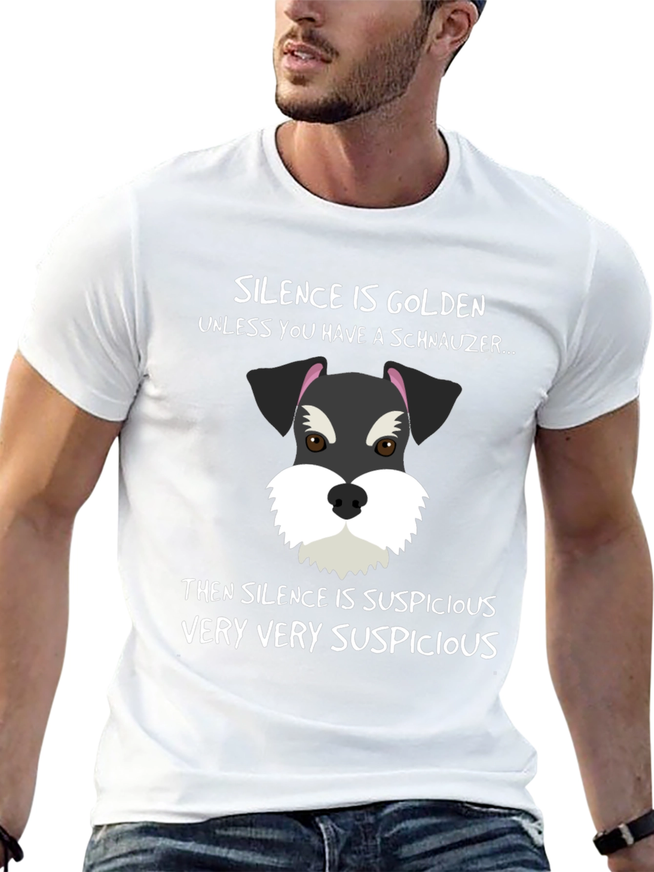 Schnauzer Silence Suspicious T-Shirt