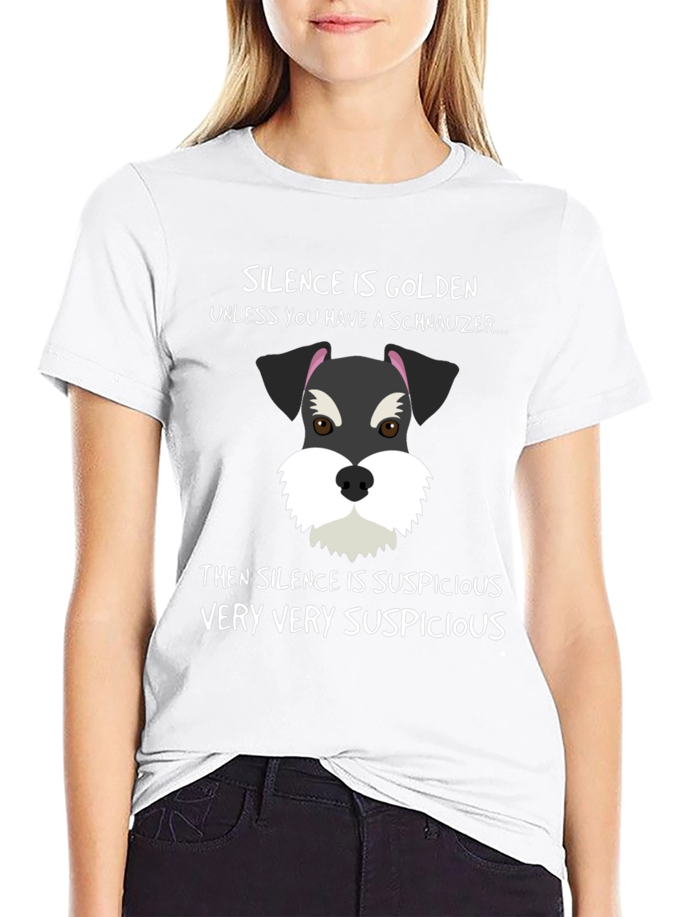 Schnauzer Silence Suspicious T-Shirt