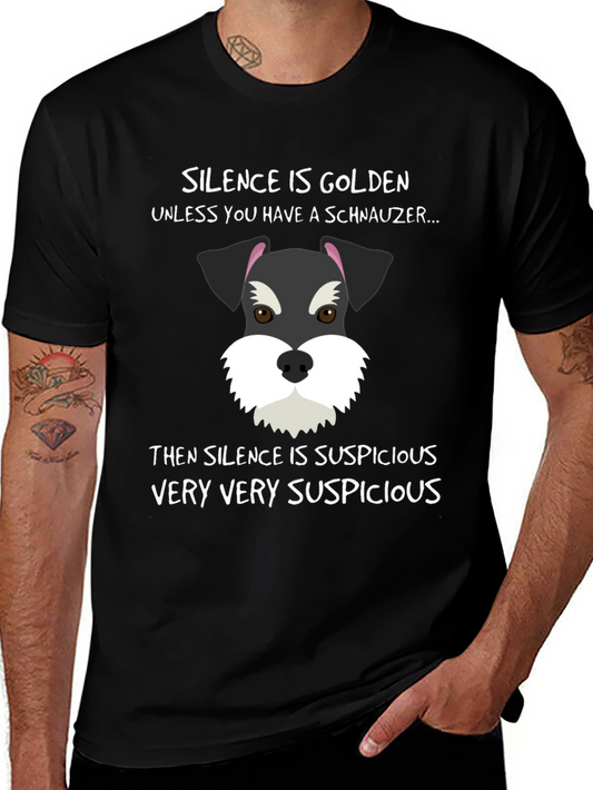 Schnauzer Silence Suspicious T-Shirt