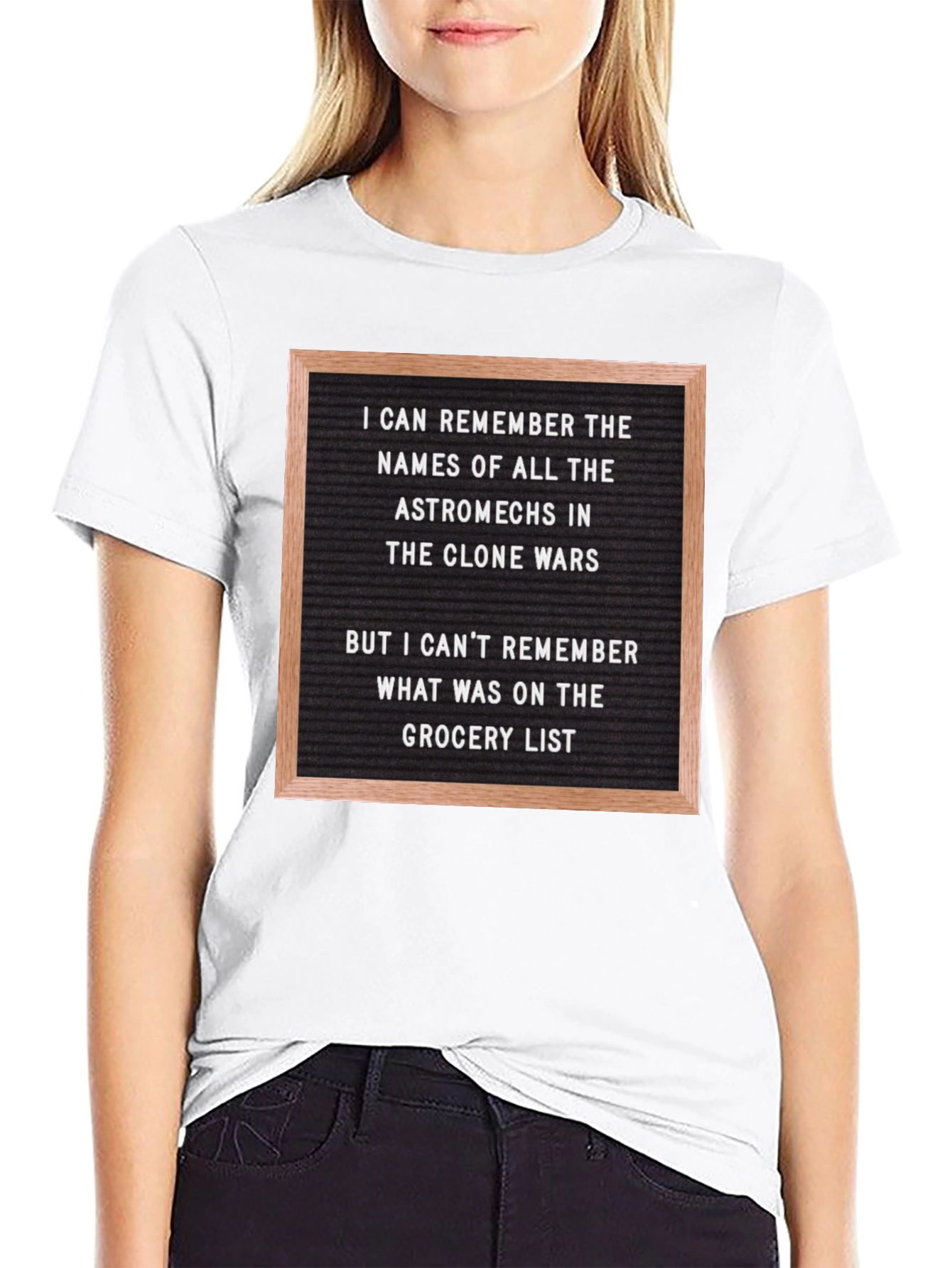Clone Wars Astromech Grocery List Mens T-Shirt