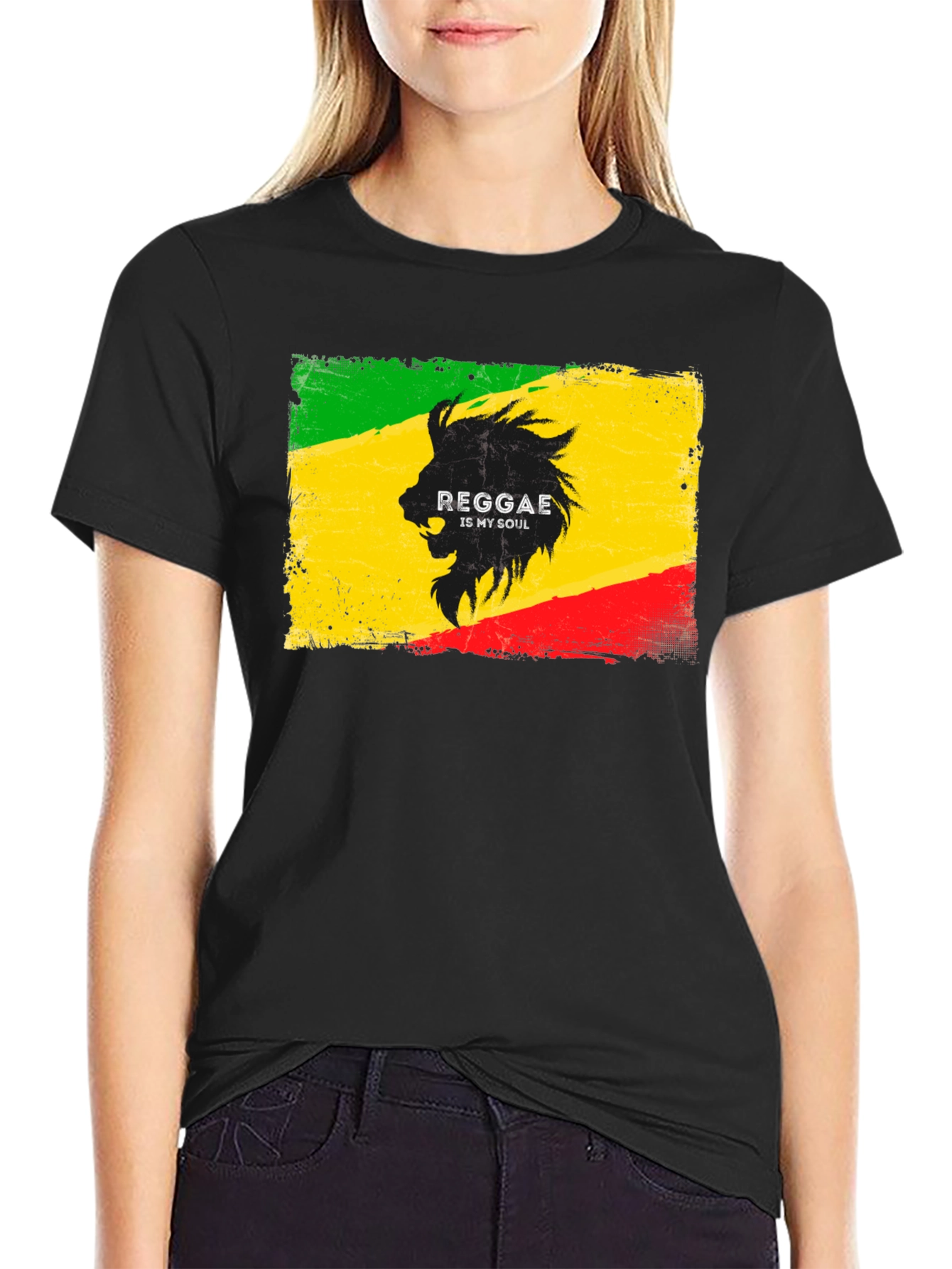 Reggae is My Soul T-Shirt - Lion Graphic Tee