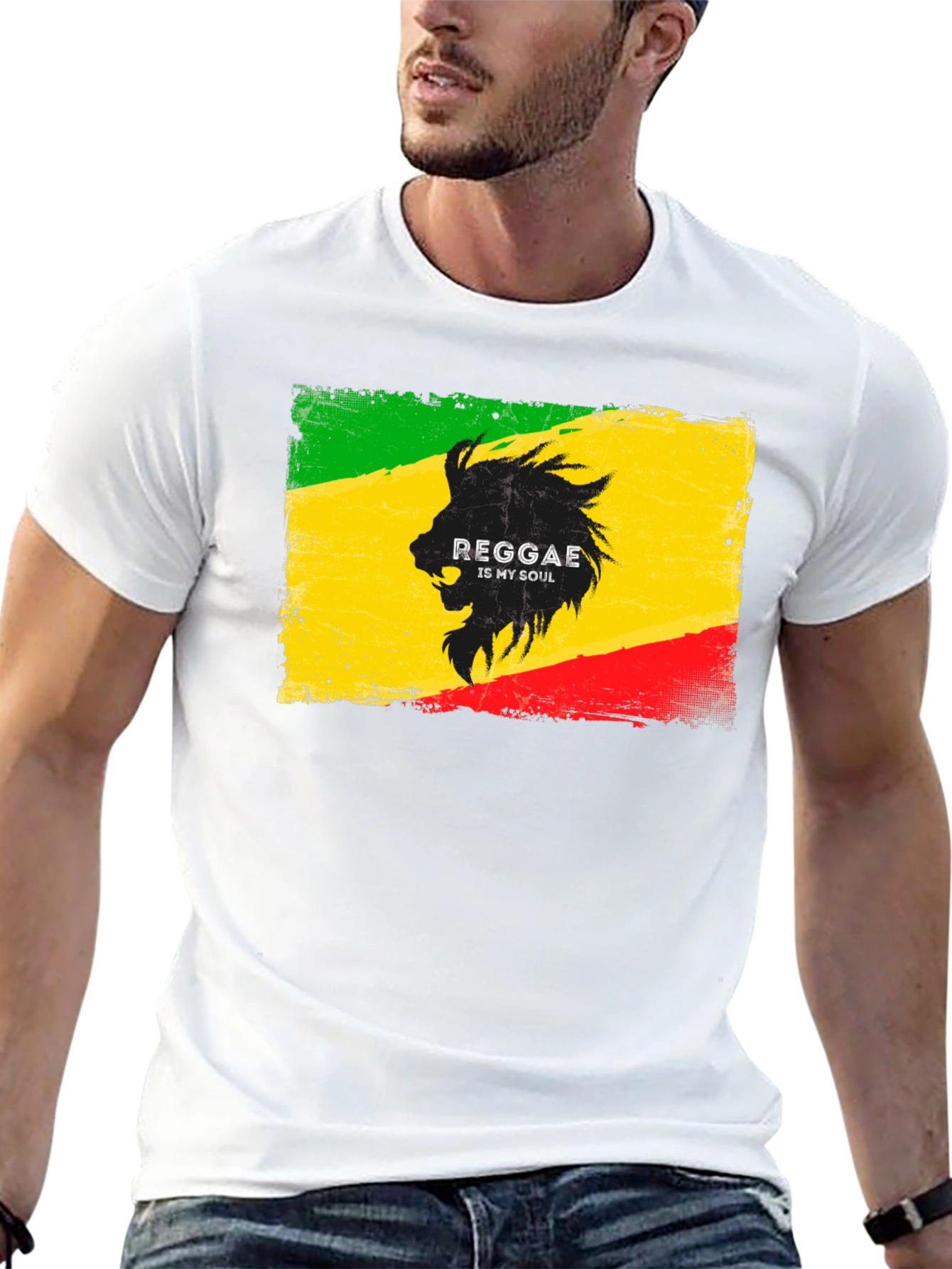 Reggae is My Soul T-Shirt - Lion Graphic Tee