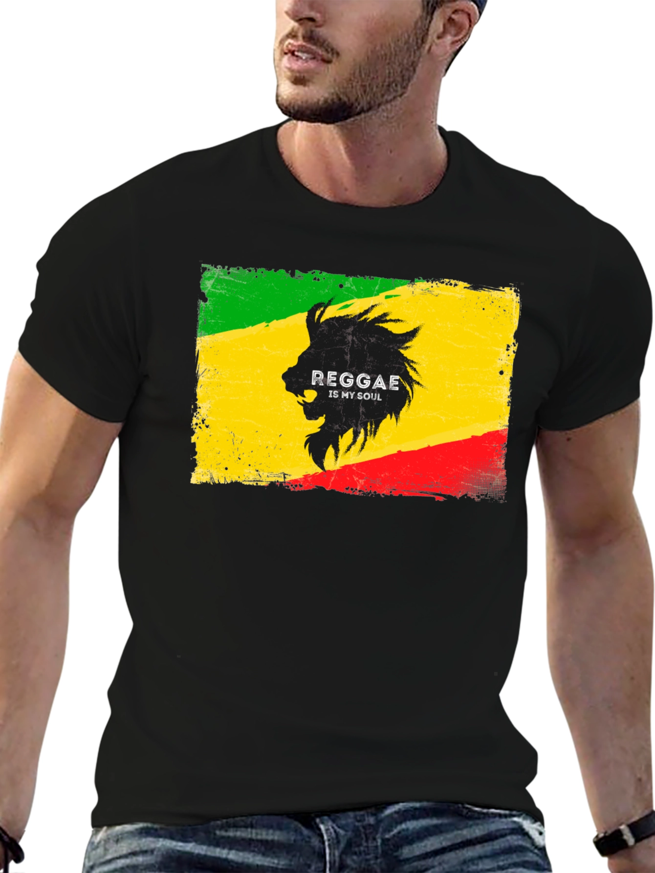 Reggae is My Soul T-Shirt - Lion Graphic Tee