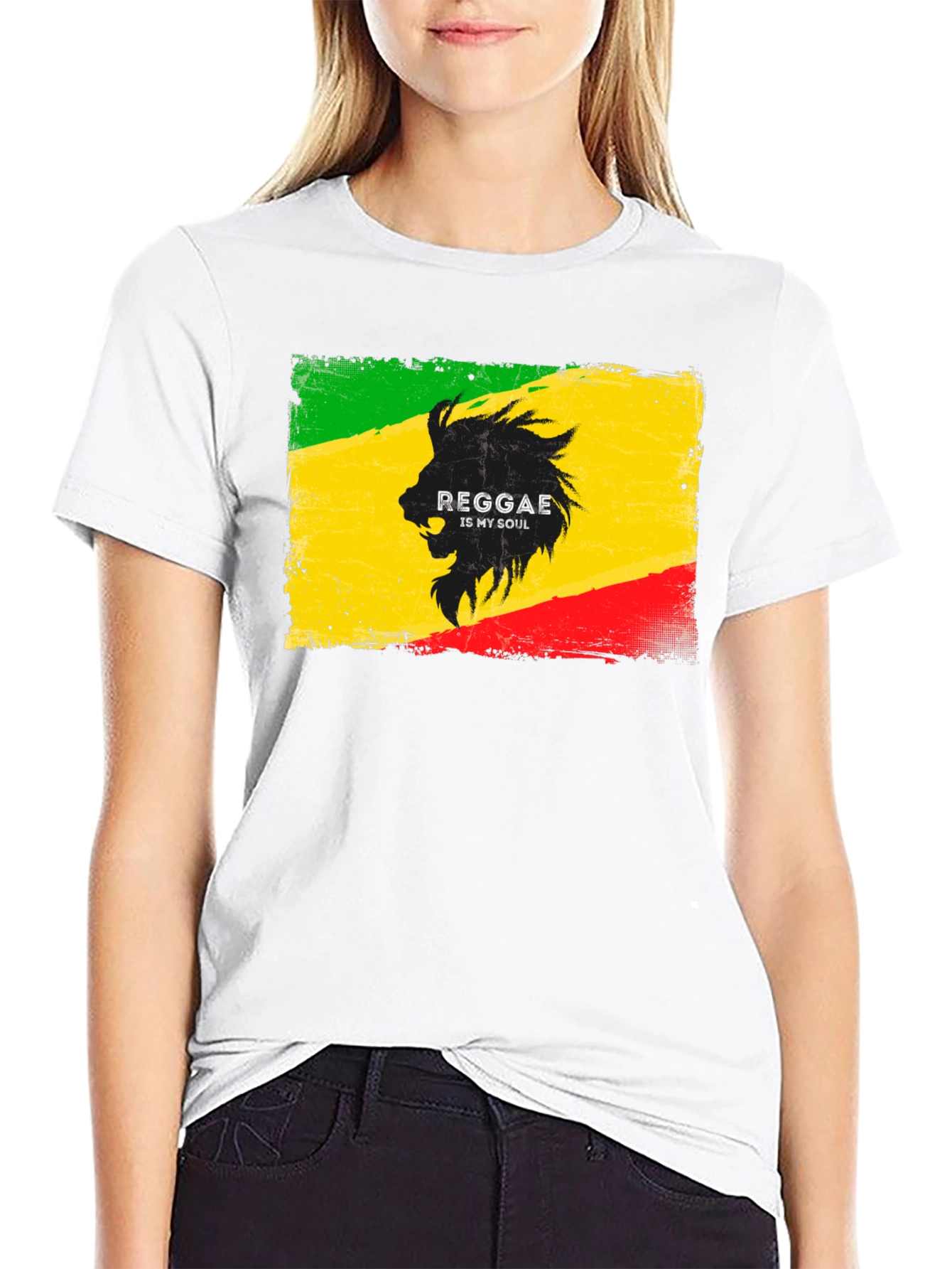 Reggae is My Soul T-Shirt - Lion Graphic Tee