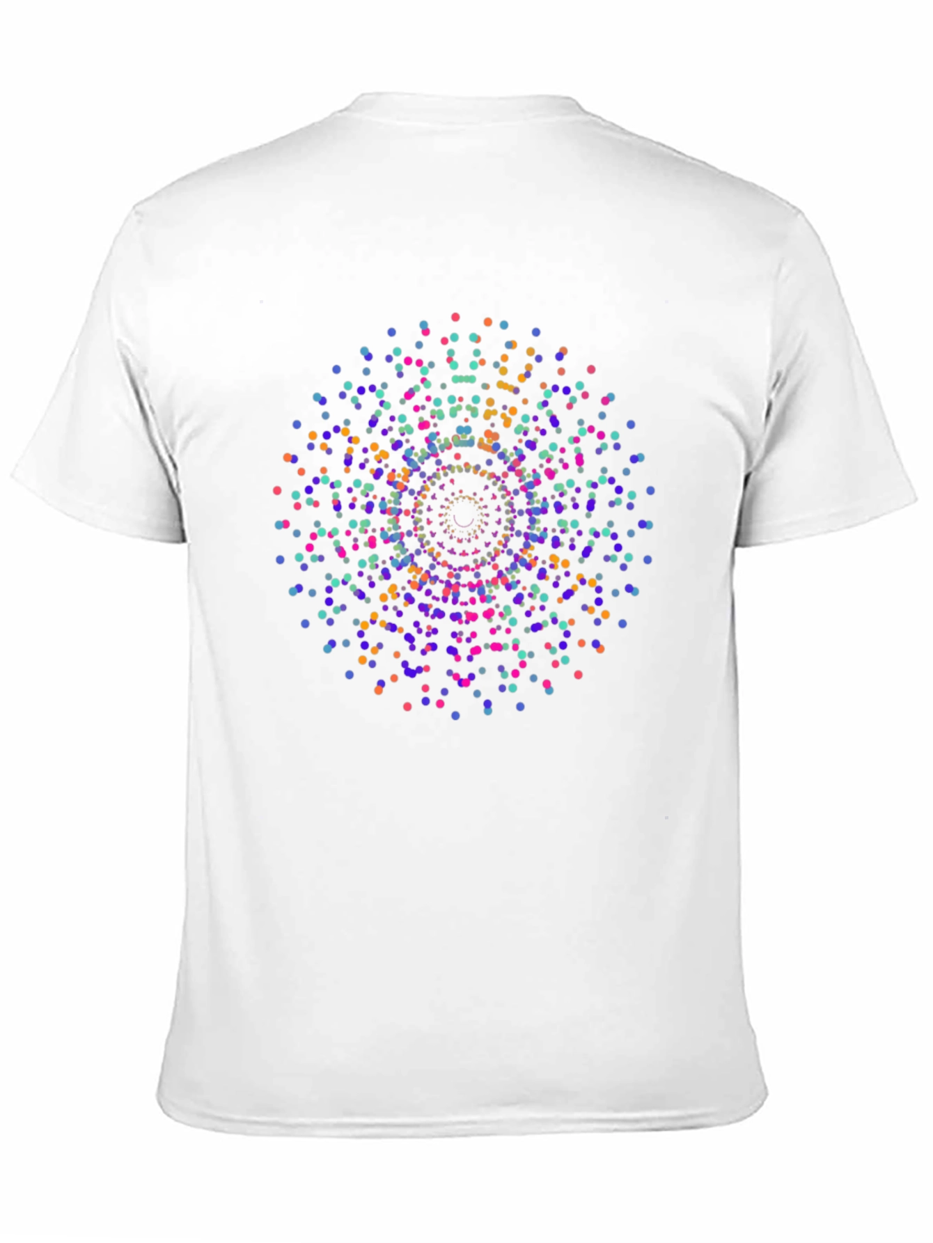 Vibrant Mandala Dot T-Shirt - Modern Graphic Tee
