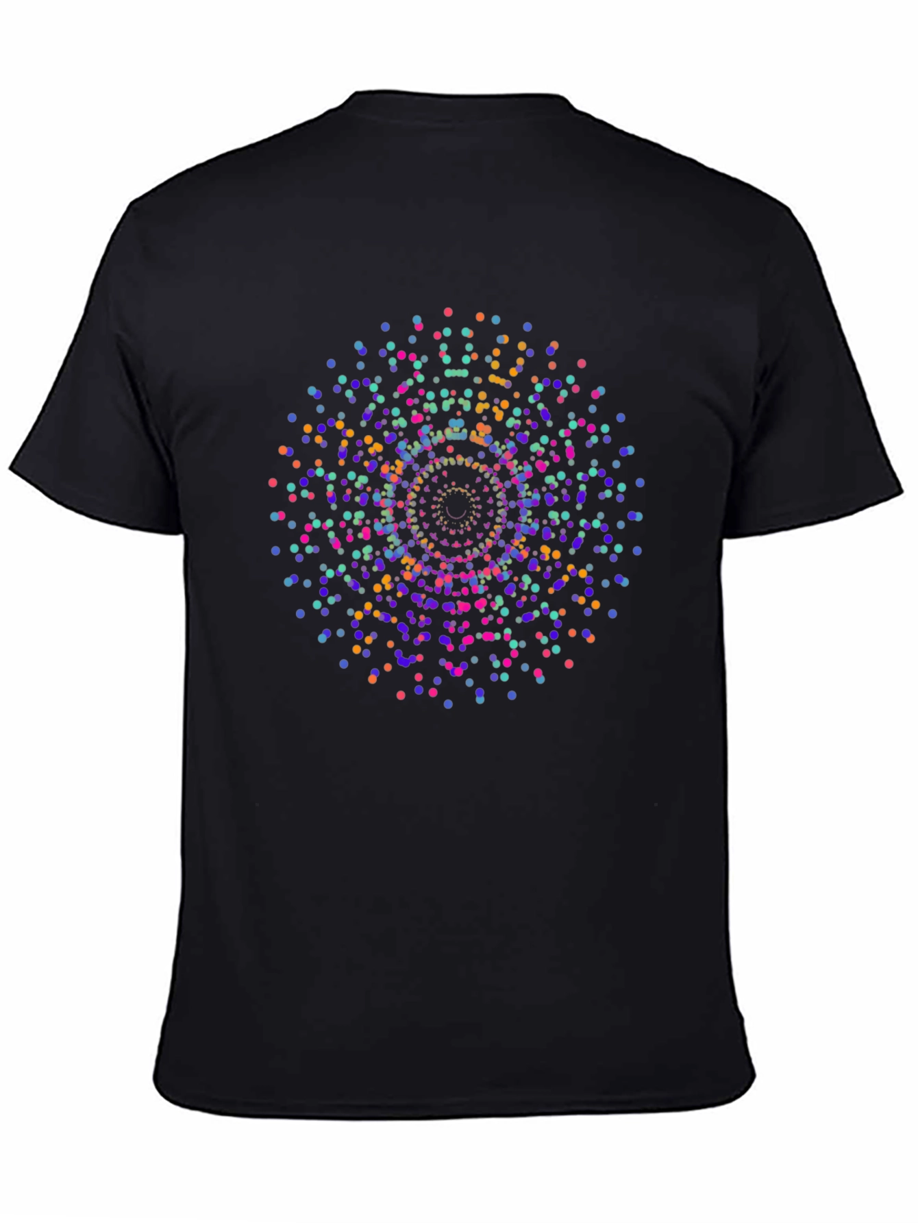 Vibrant Mandala Dot T-Shirt - Modern Graphic Tee