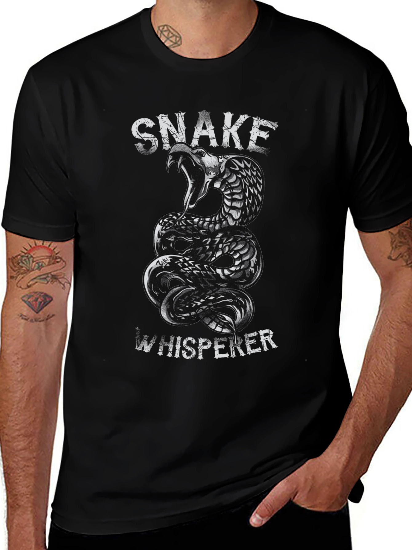 Snake Whisperer Graphic Tee - Cool Serpent Design!