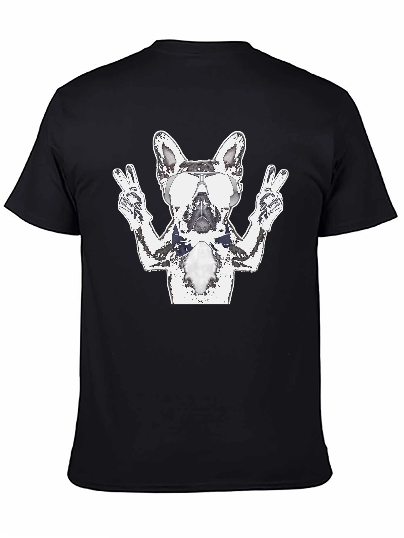 Cool Dog Graphic Tee - Mens Black T-Shirt