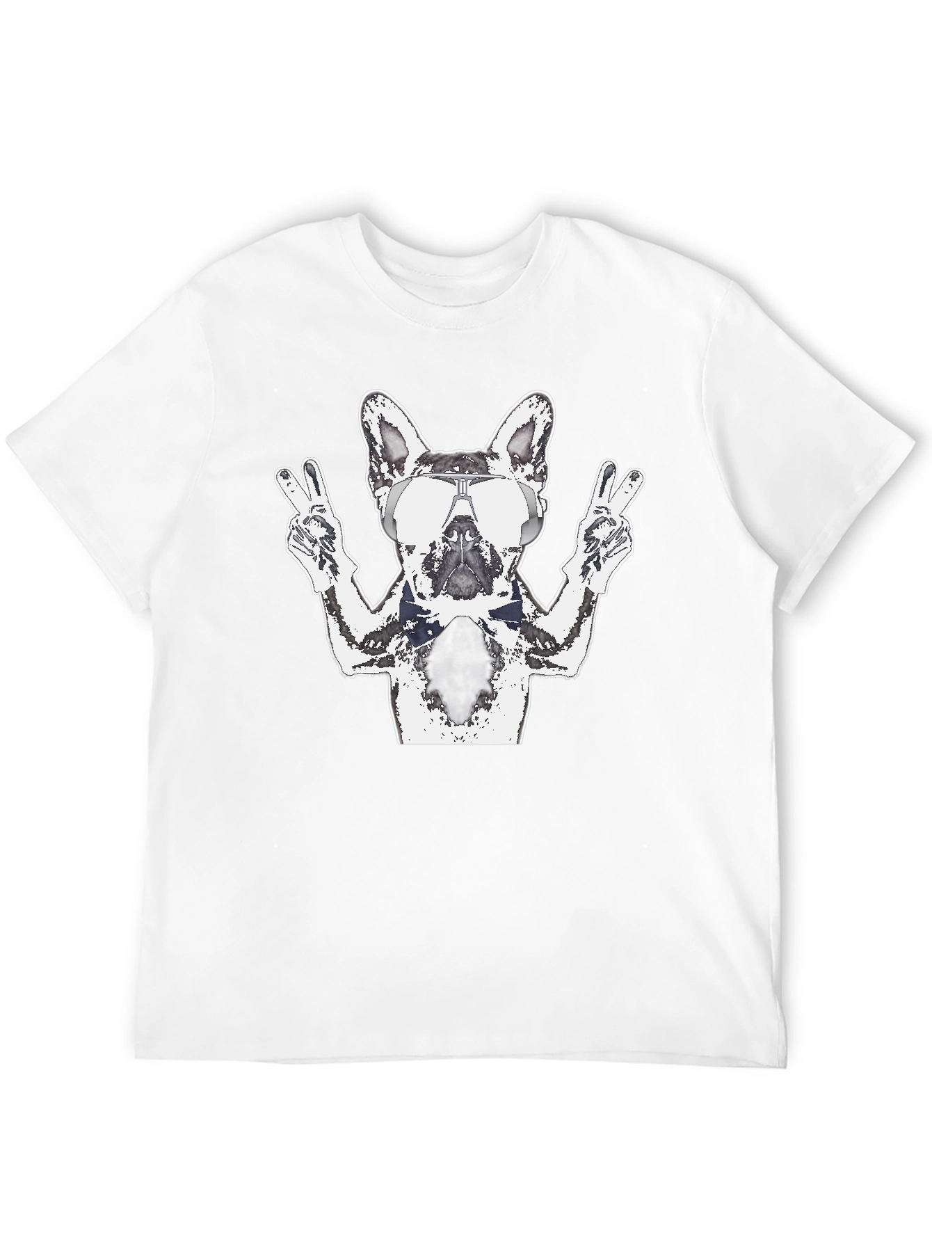 Cool Dog Graphic Tee - Mens Black T-Shirt