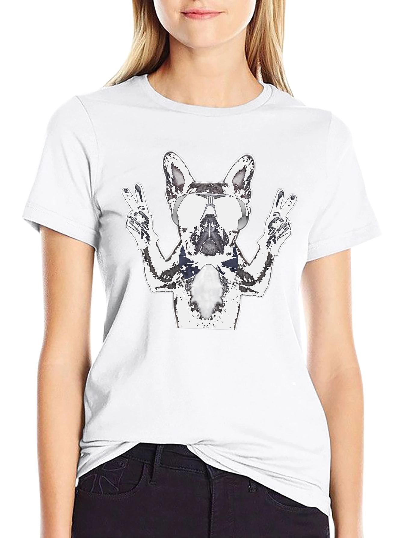 Cool Dog Graphic Tee - Mens Black T-Shirt