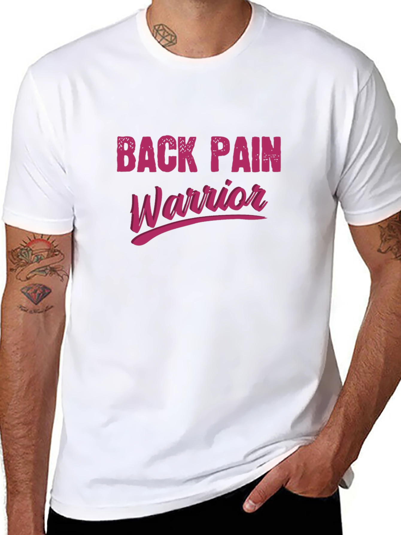 Back Pain Warrior Graphic T-Shirt