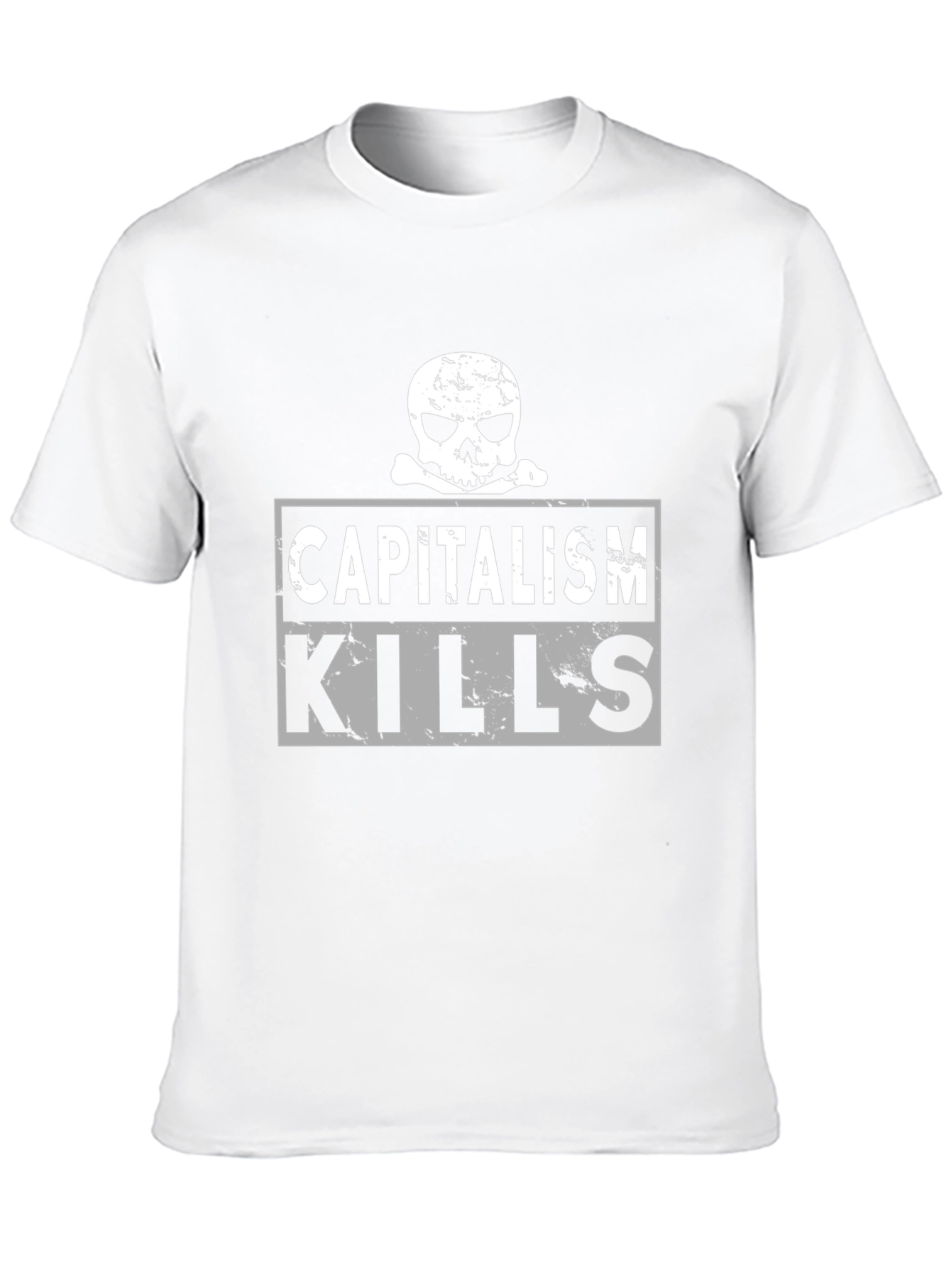 Capitalism Kills Skull Graphic T-Shirt