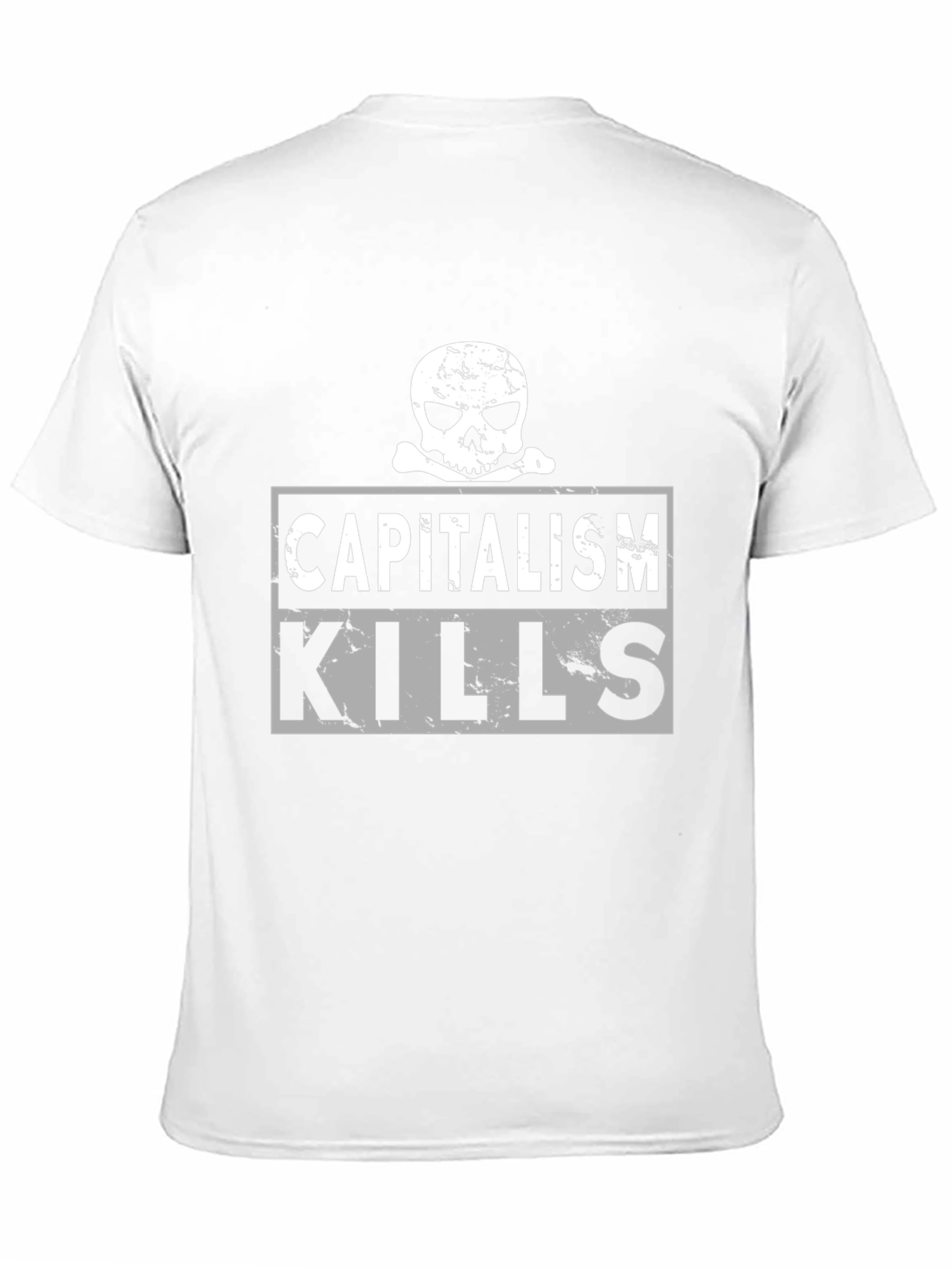Capitalism Kills Skull Graphic T-Shirt