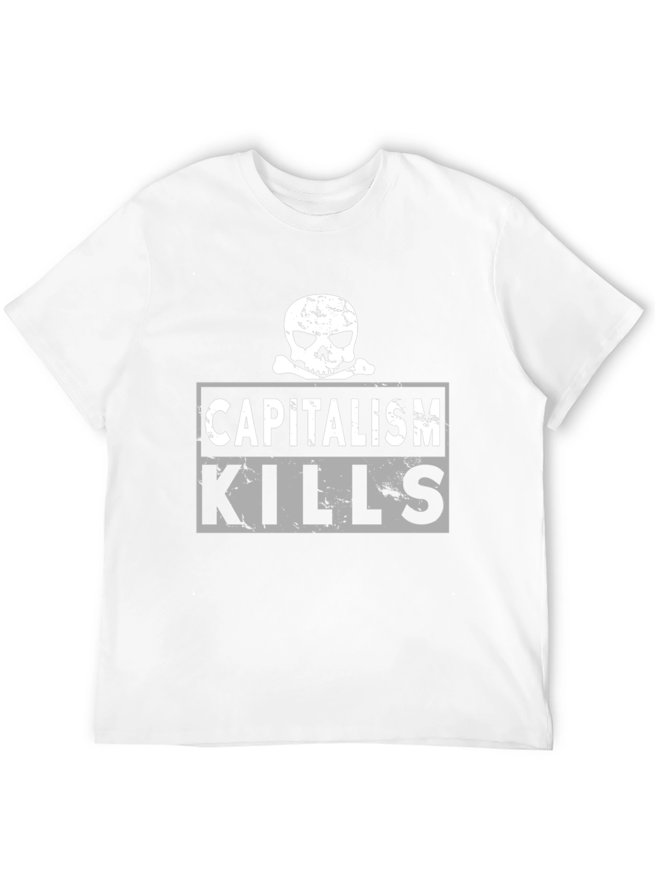 Capitalism Kills Skull Graphic T-Shirt