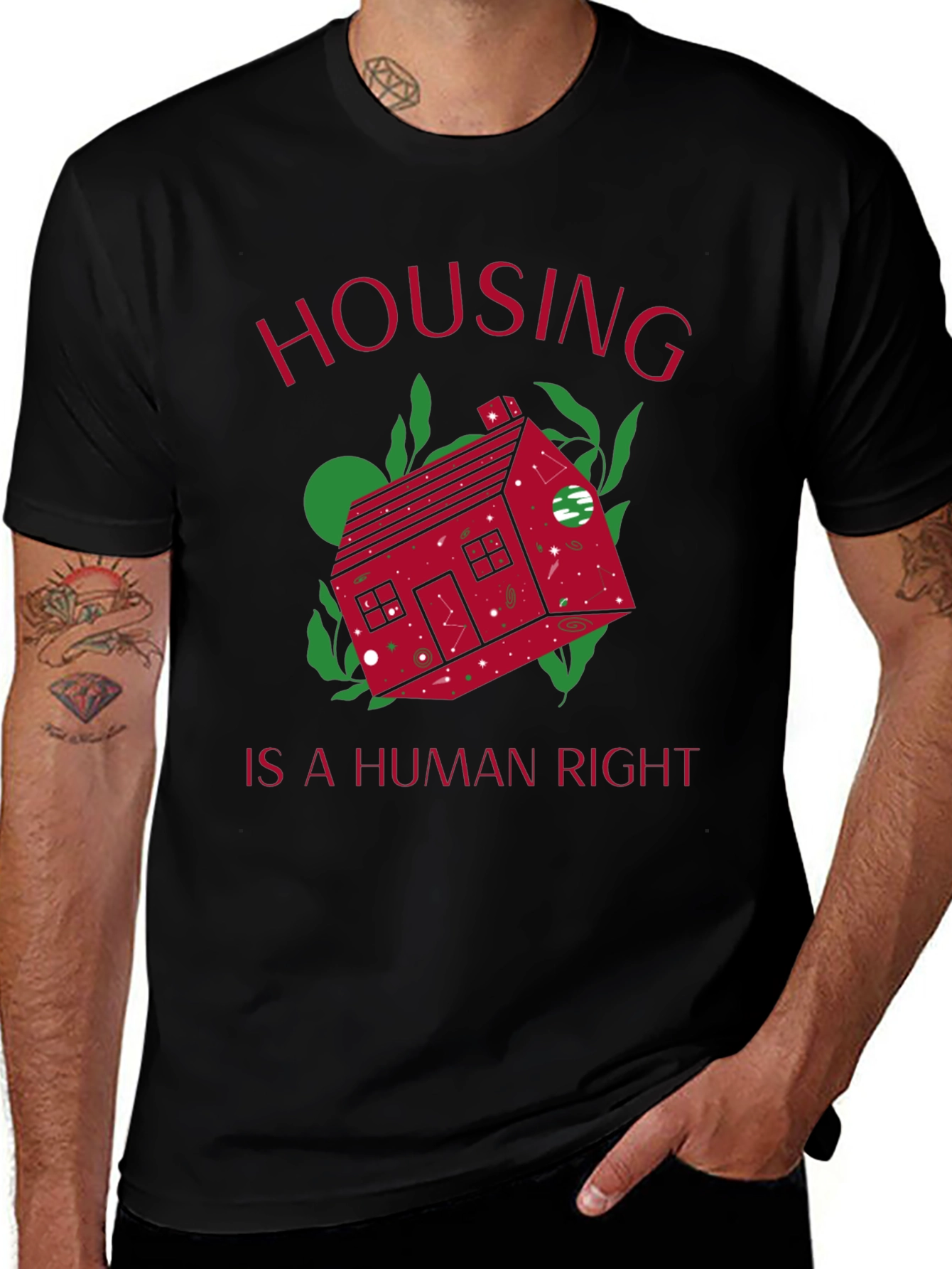 Housing is a Human Right Graphic Tee