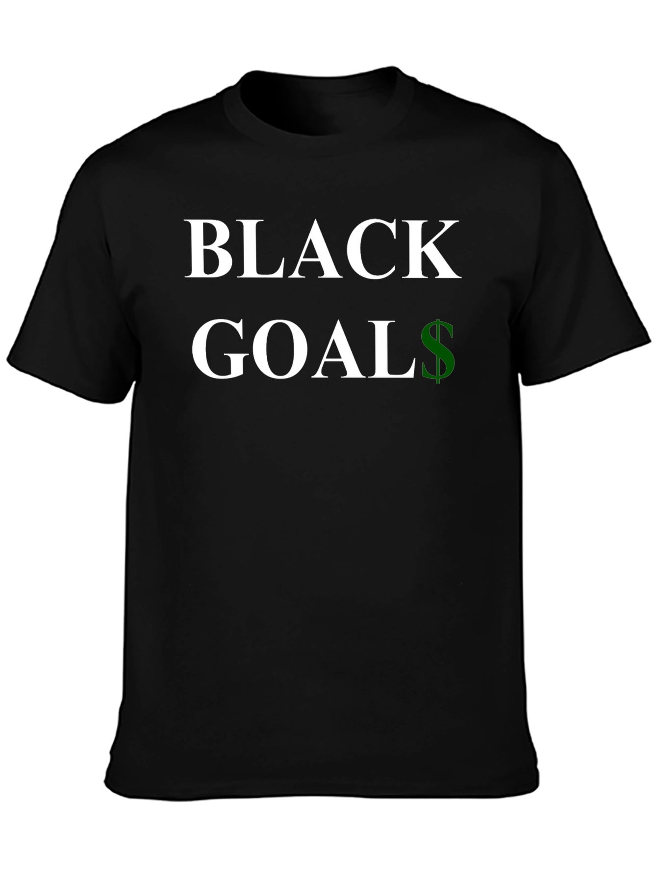 Black Goals T-Shirt - Stylish Statement Tee