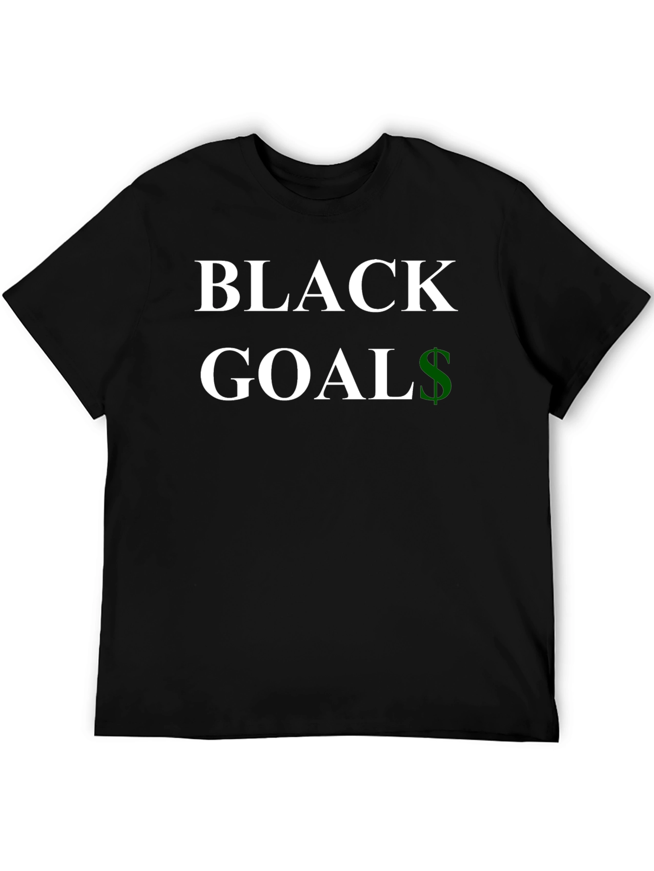 Black Goals T-Shirt - Stylish Statement Tee