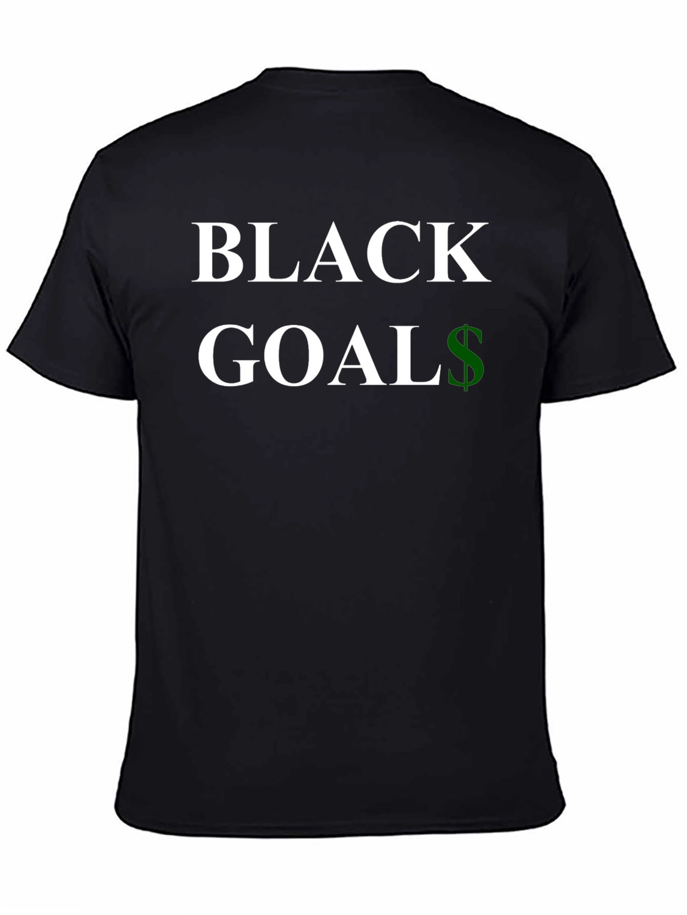 Black Goals T-Shirt - Stylish Statement Tee