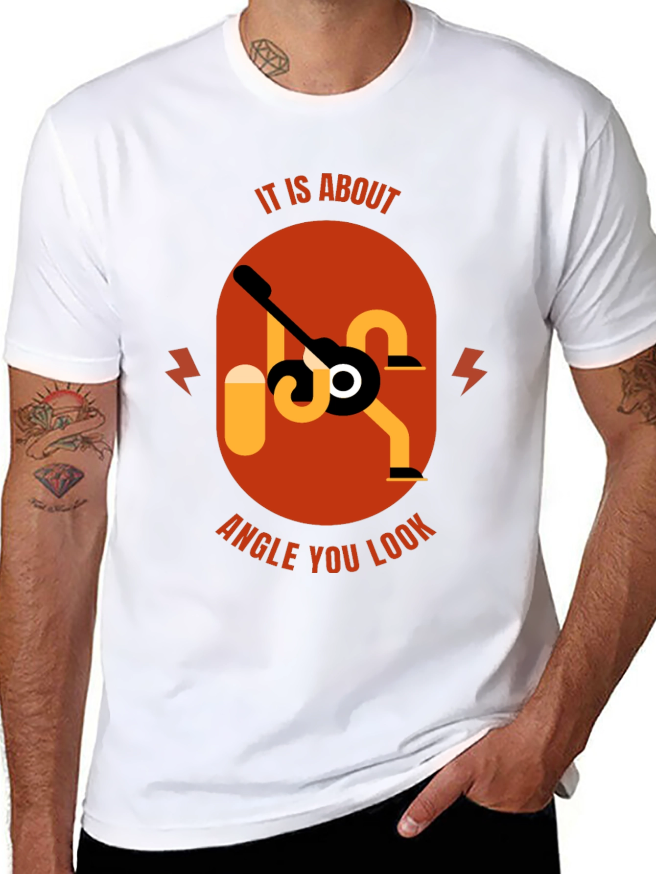 Abstract Guitar Angle T-Shirt