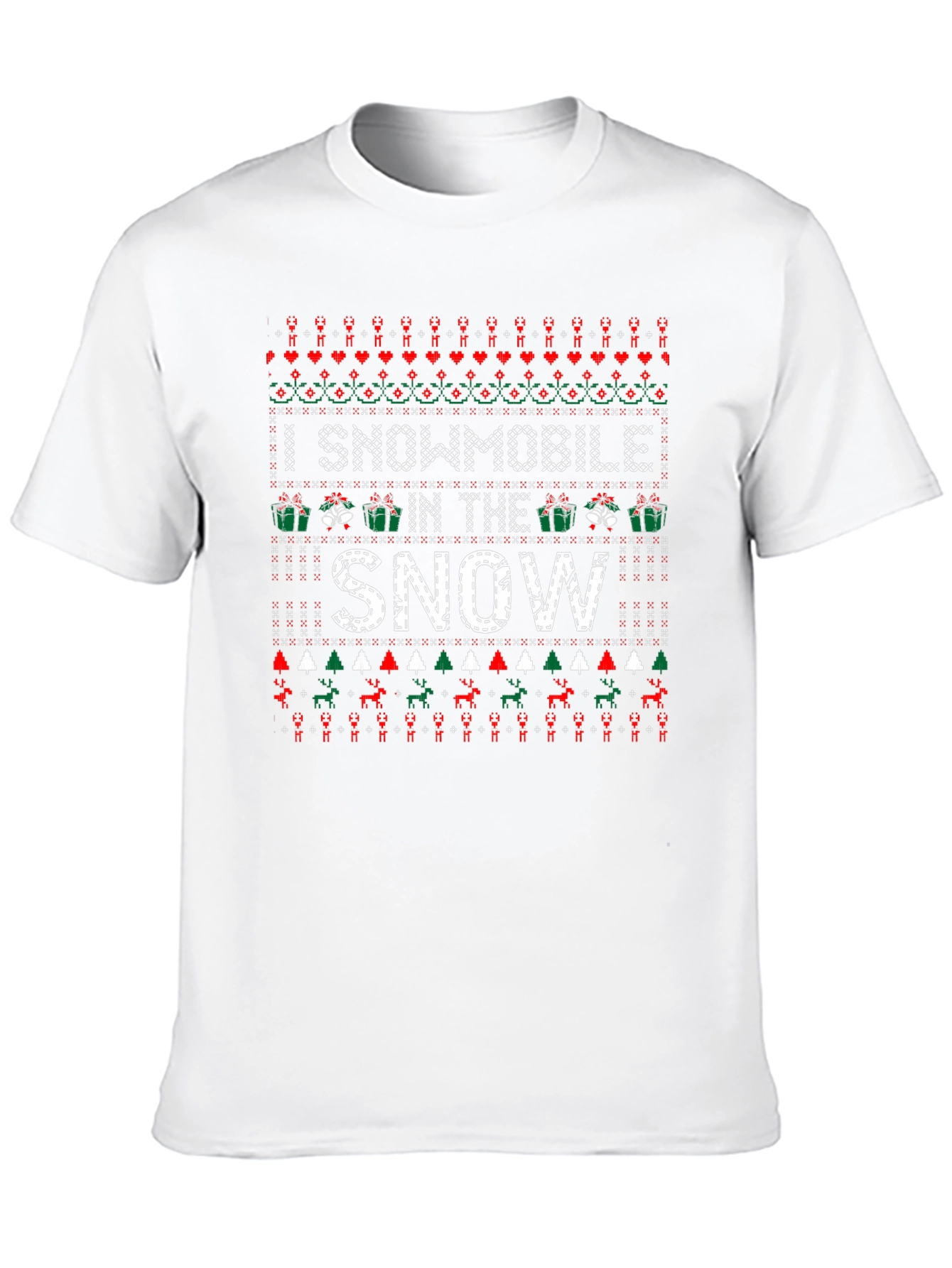 Funny Snowmobile Christmas T-Shirt