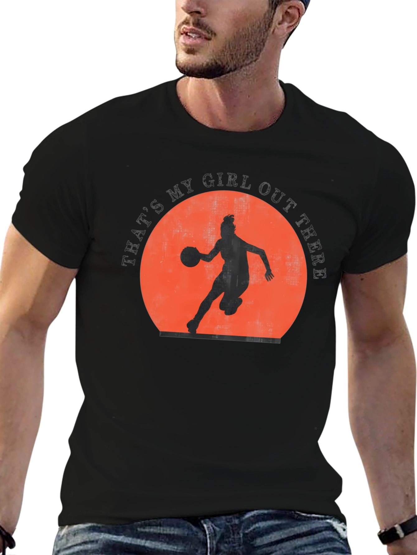 Basketball Girl T-Shirt - Thats My Girl Out There!