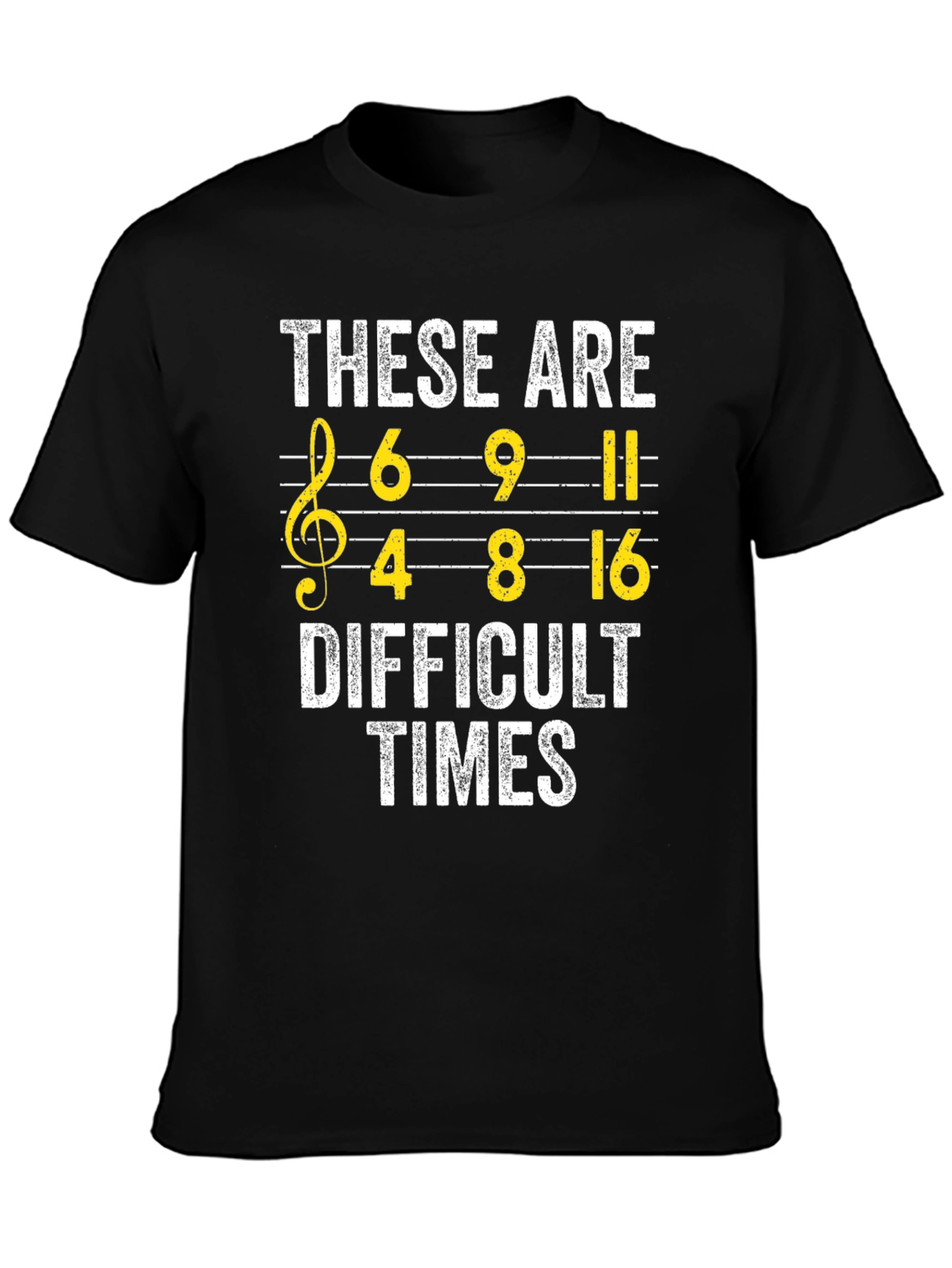 Difficult Times Music Pun T-Shirt