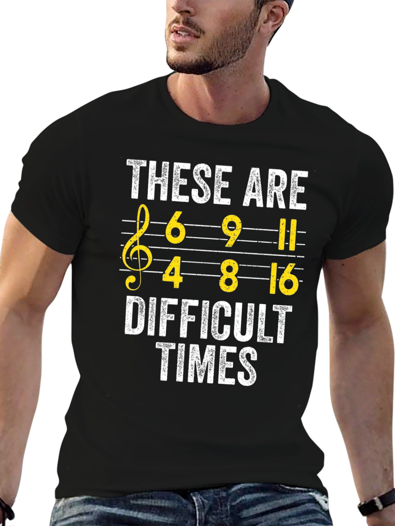 Difficult Times Music Pun T-Shirt