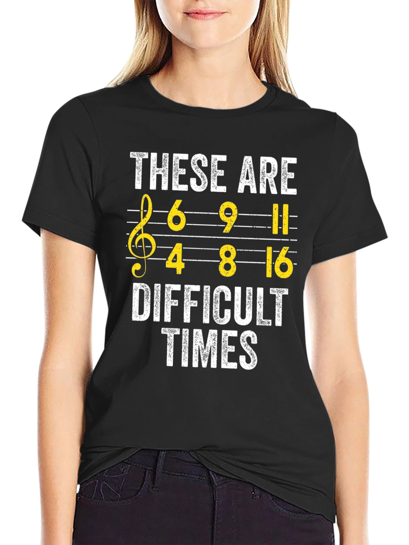 Difficult Times Music Pun T-Shirt