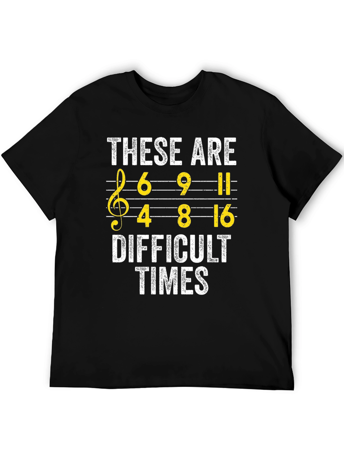 Difficult Times Music Pun T-Shirt