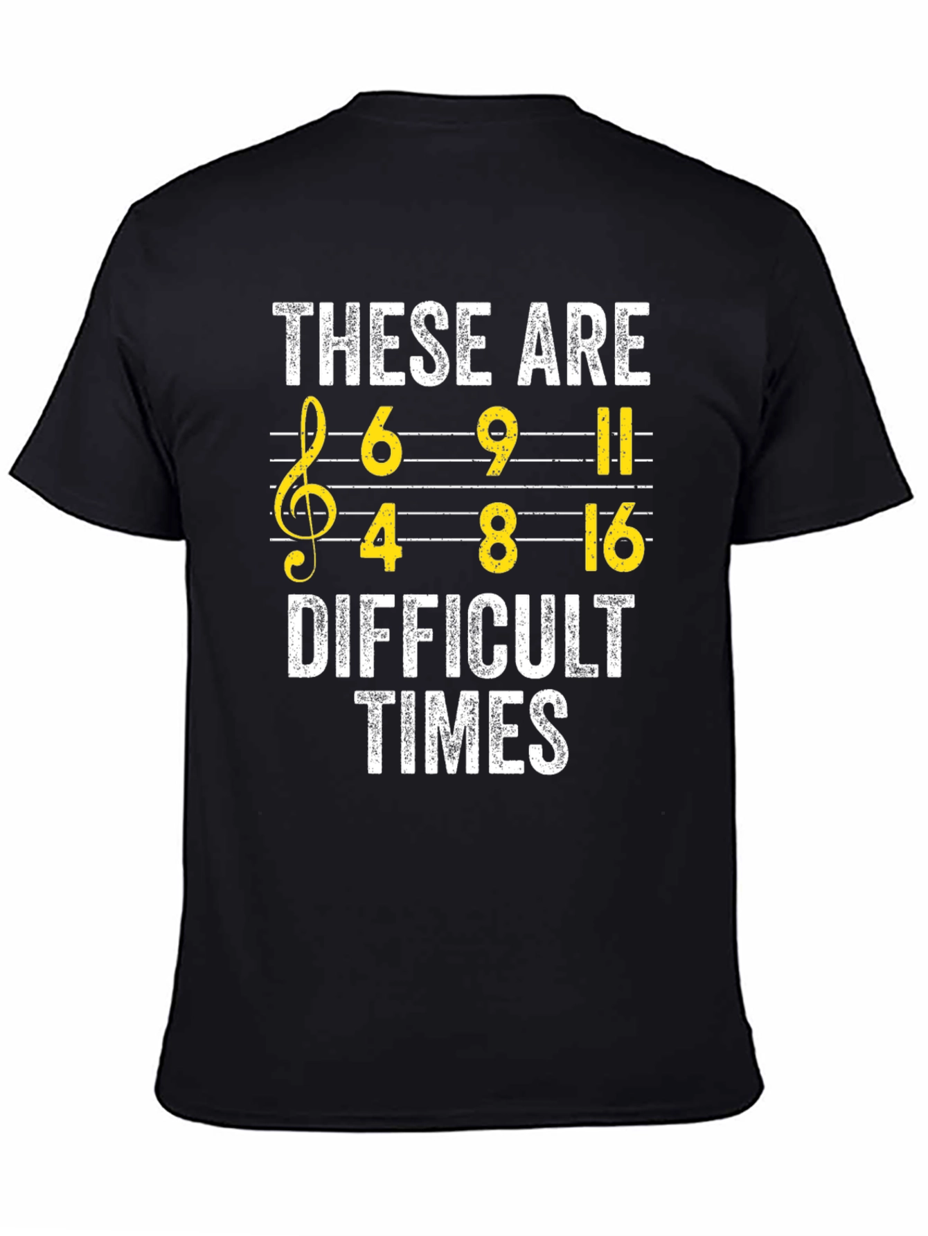 Difficult Times Music Pun T-Shirt