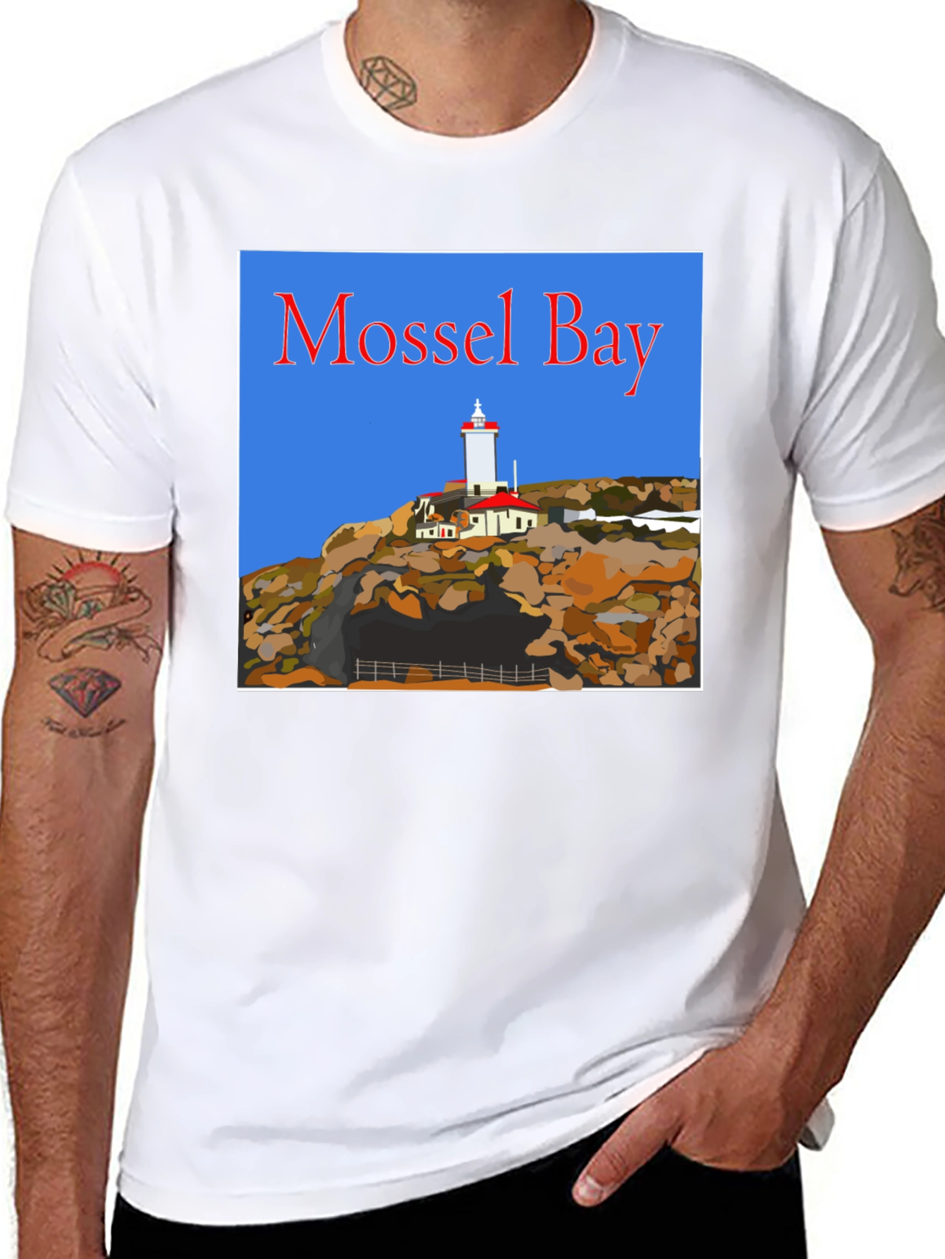 Mossel Bay Lighthouse Graphic T-Shirt