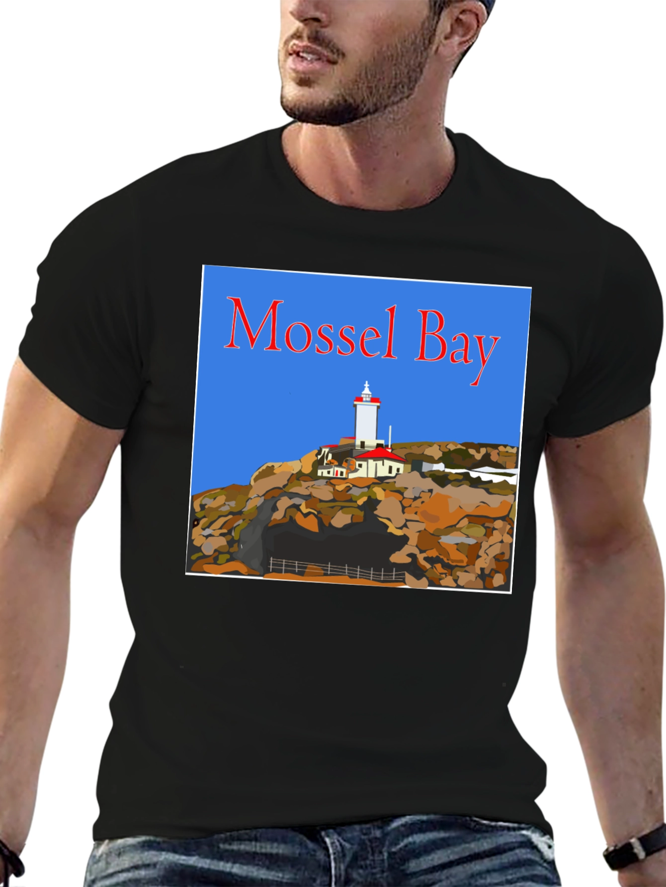 Mossel Bay Lighthouse Graphic T-Shirt