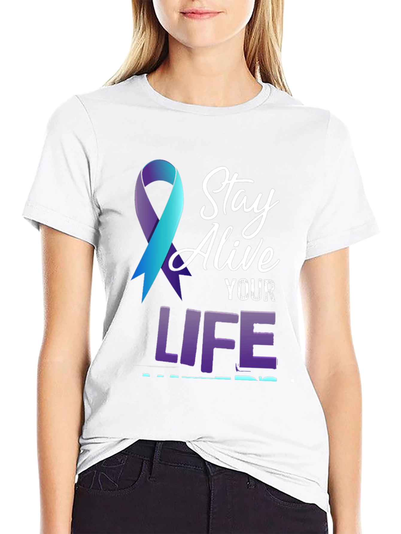Stay Alive T-Shirt: Suicide Prevention Awareness