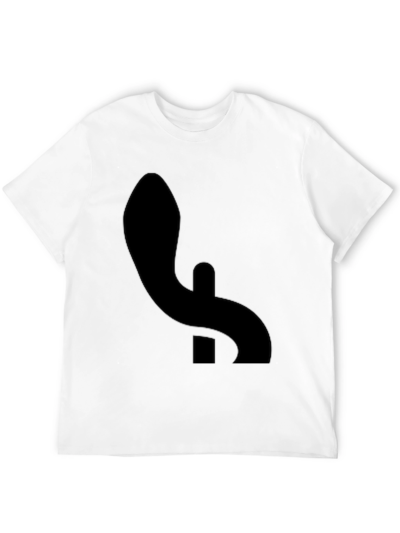 Black Graphic Tee - Abstract Minimalist Design