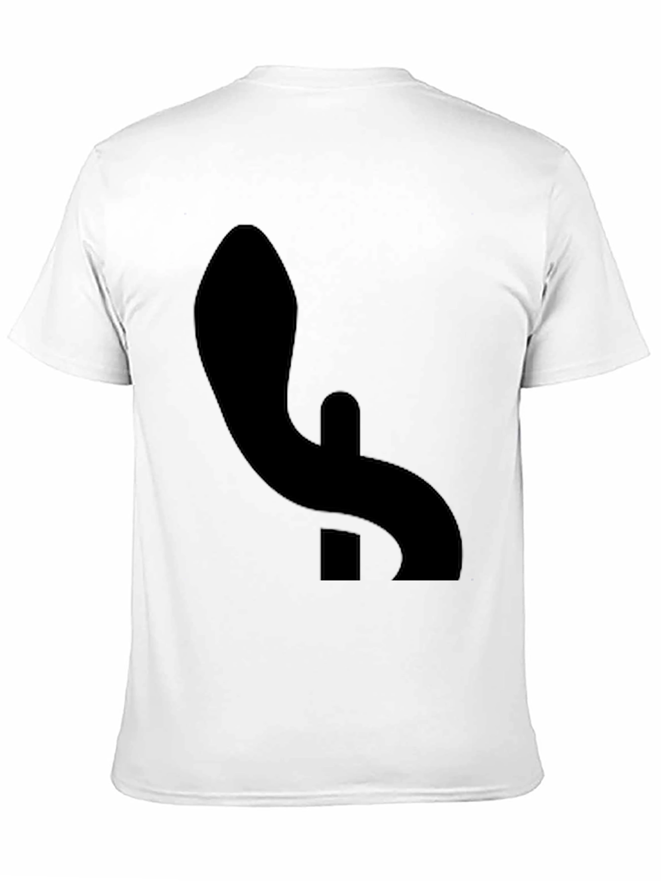 Black Graphic Tee - Abstract Minimalist Design