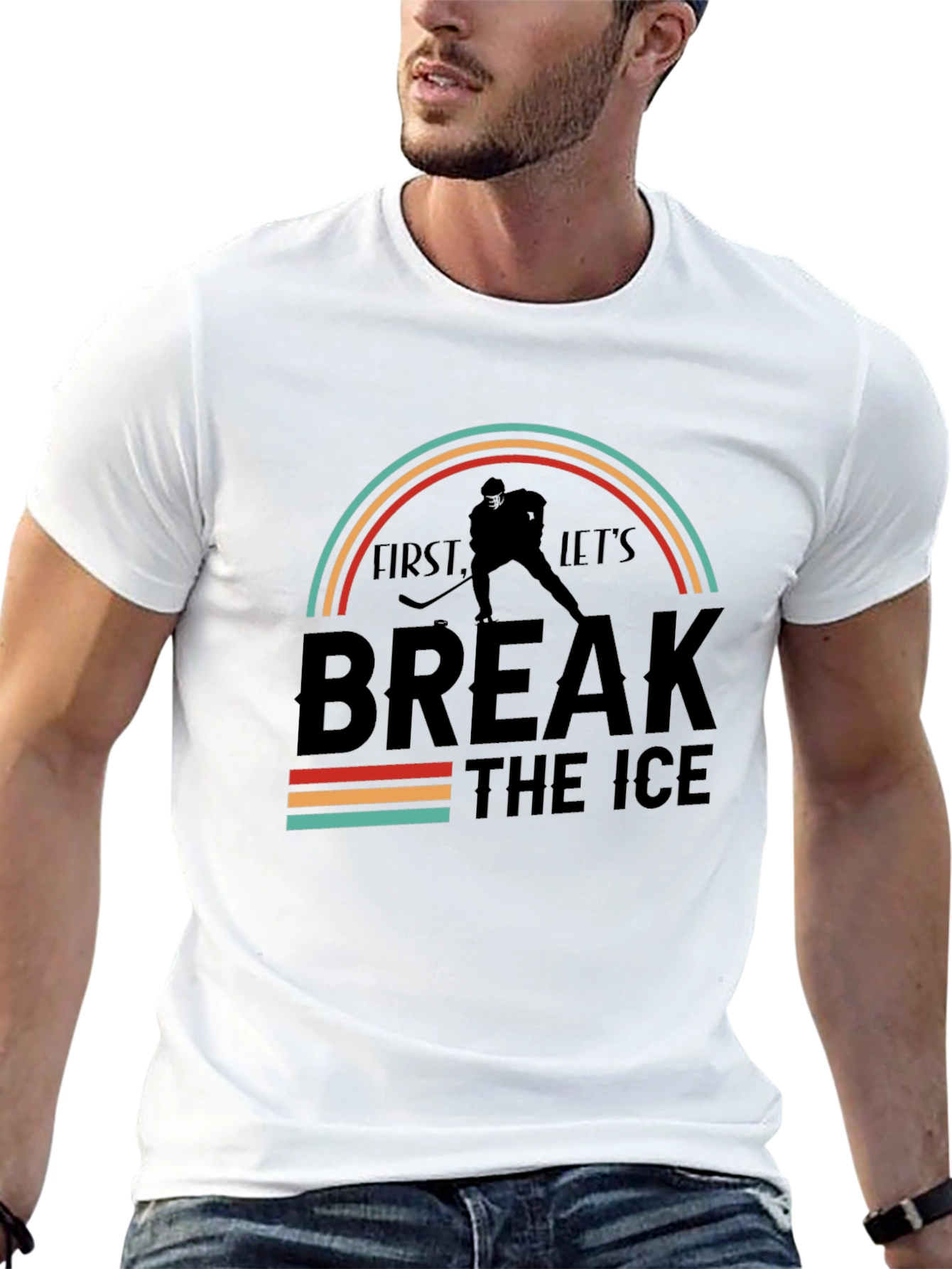 Break The Ice Hockey Graphic Tee