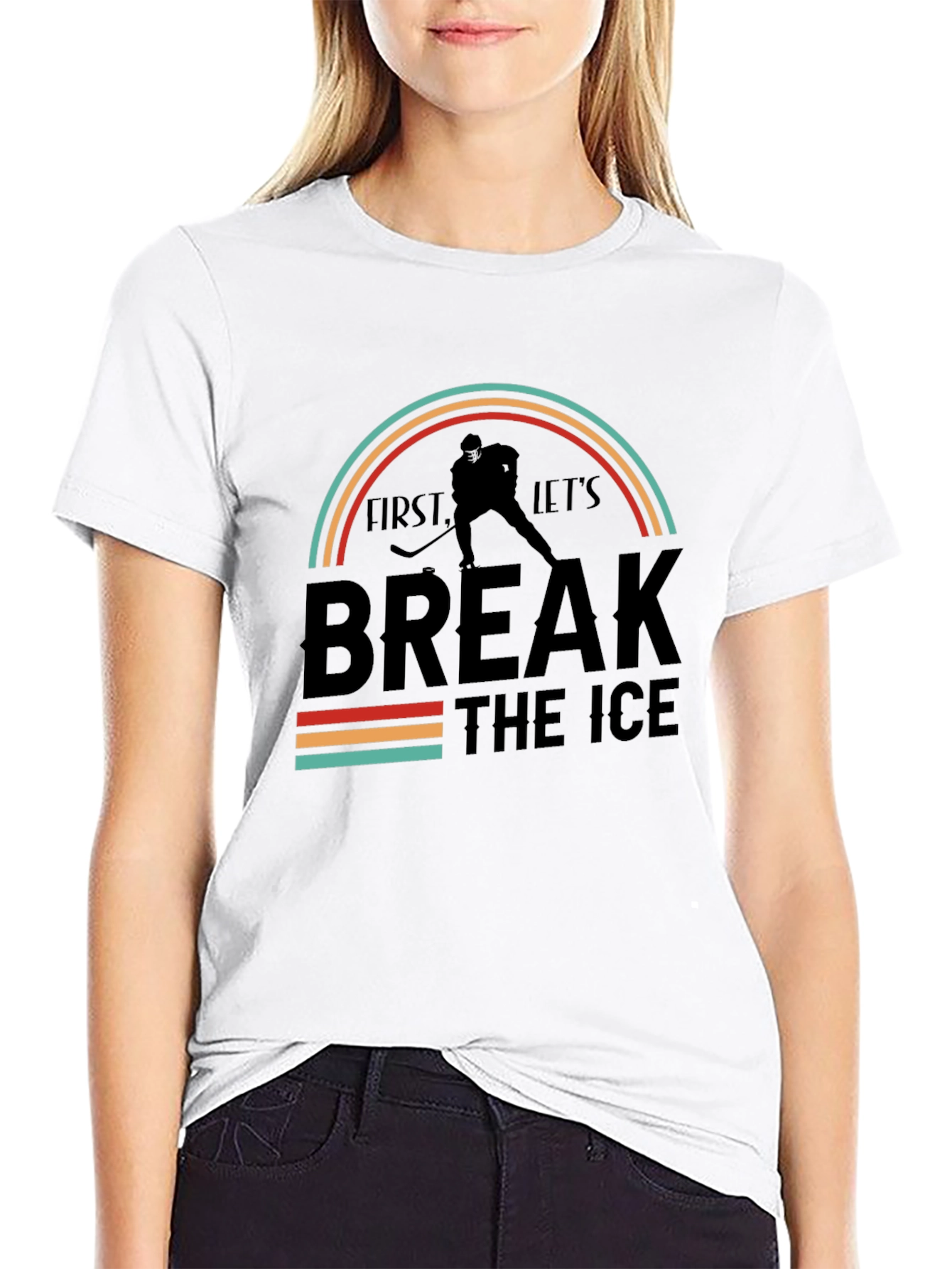 Break The Ice Hockey Graphic Tee