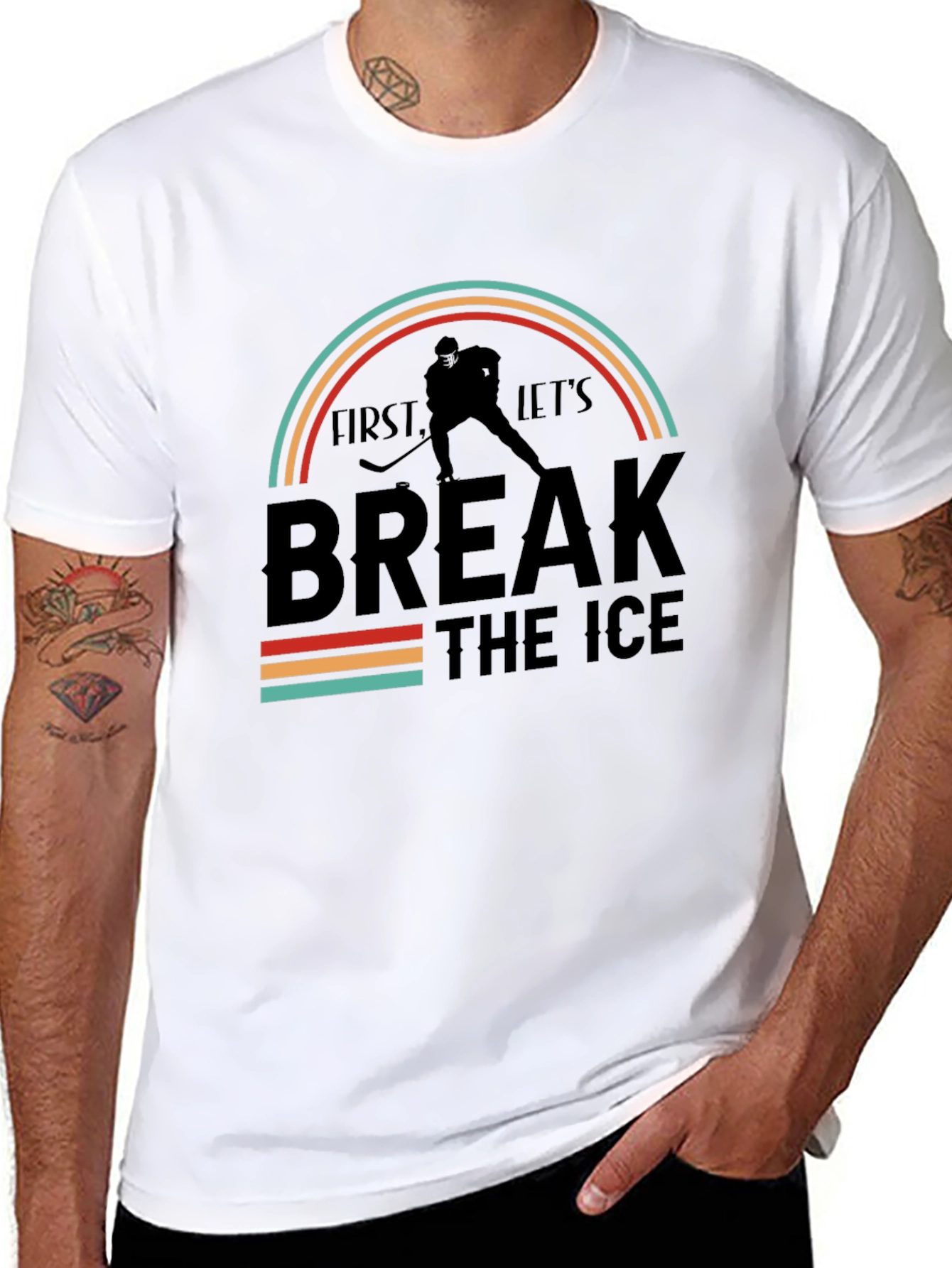 Break The Ice Hockey Graphic Tee