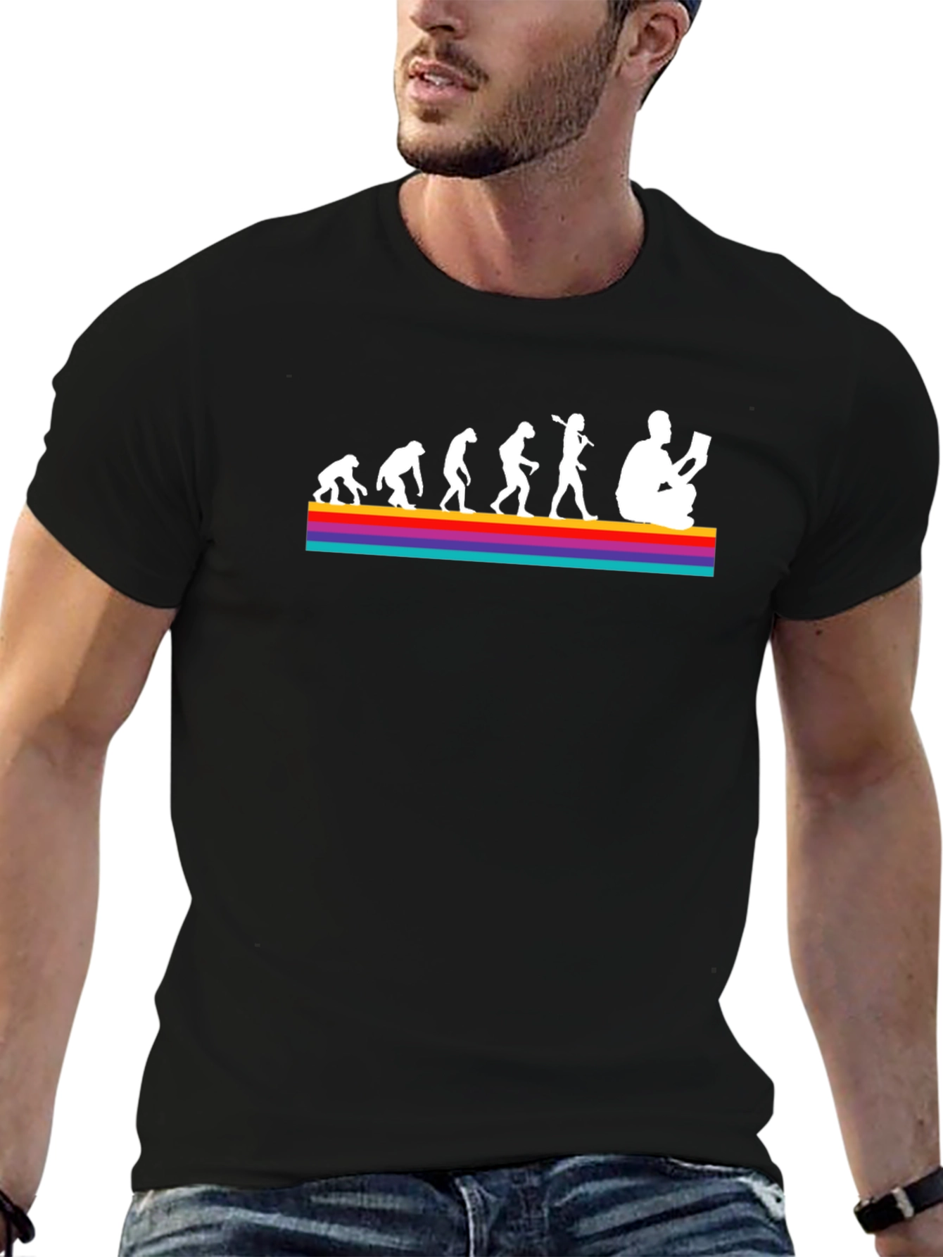 Evolution of Reading Graphic T-Shirt