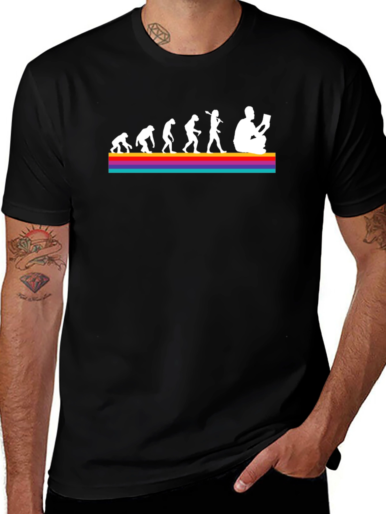 Evolution of Reading Graphic T-Shirt