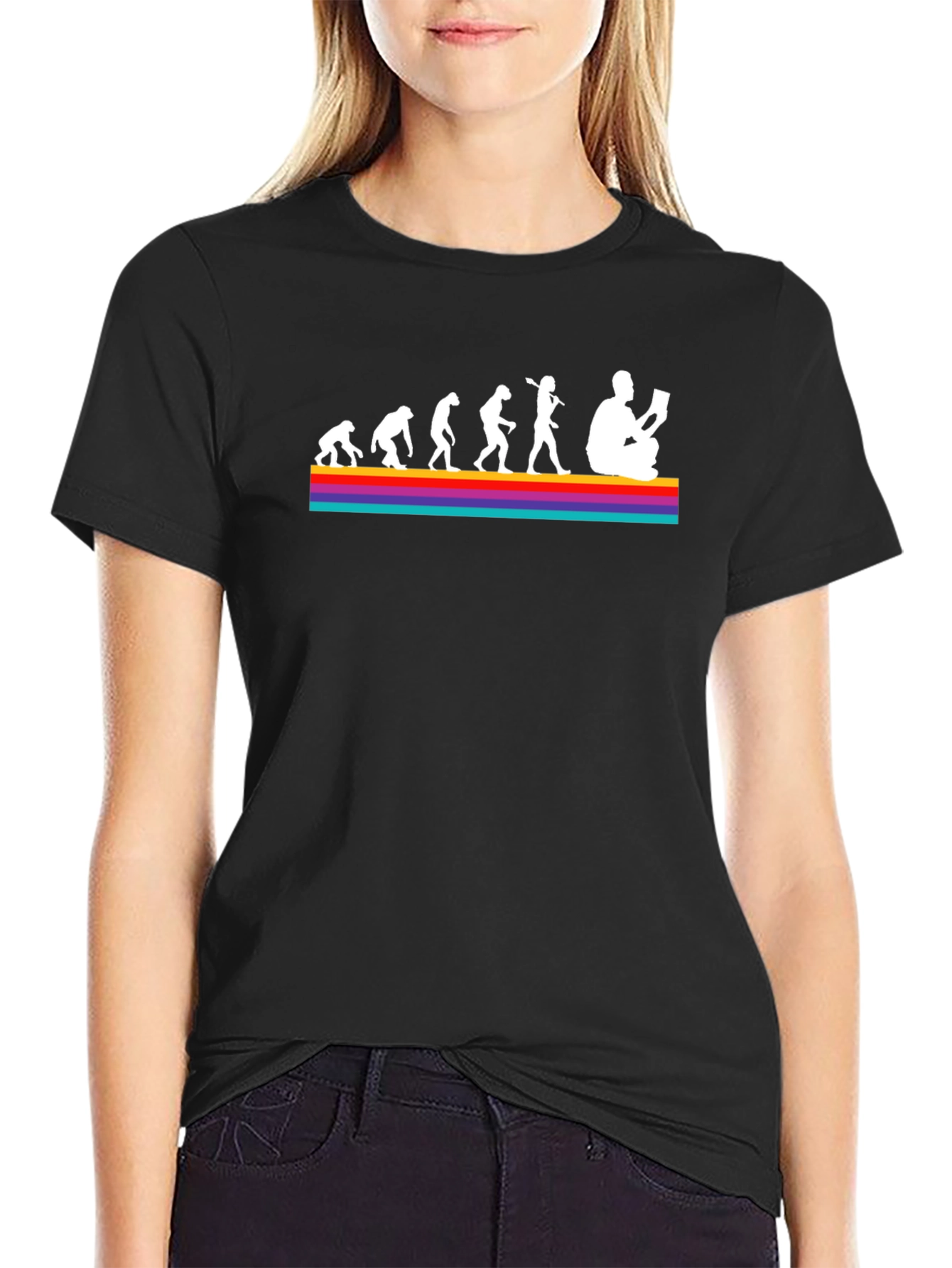 Evolution of Reading Graphic T-Shirt