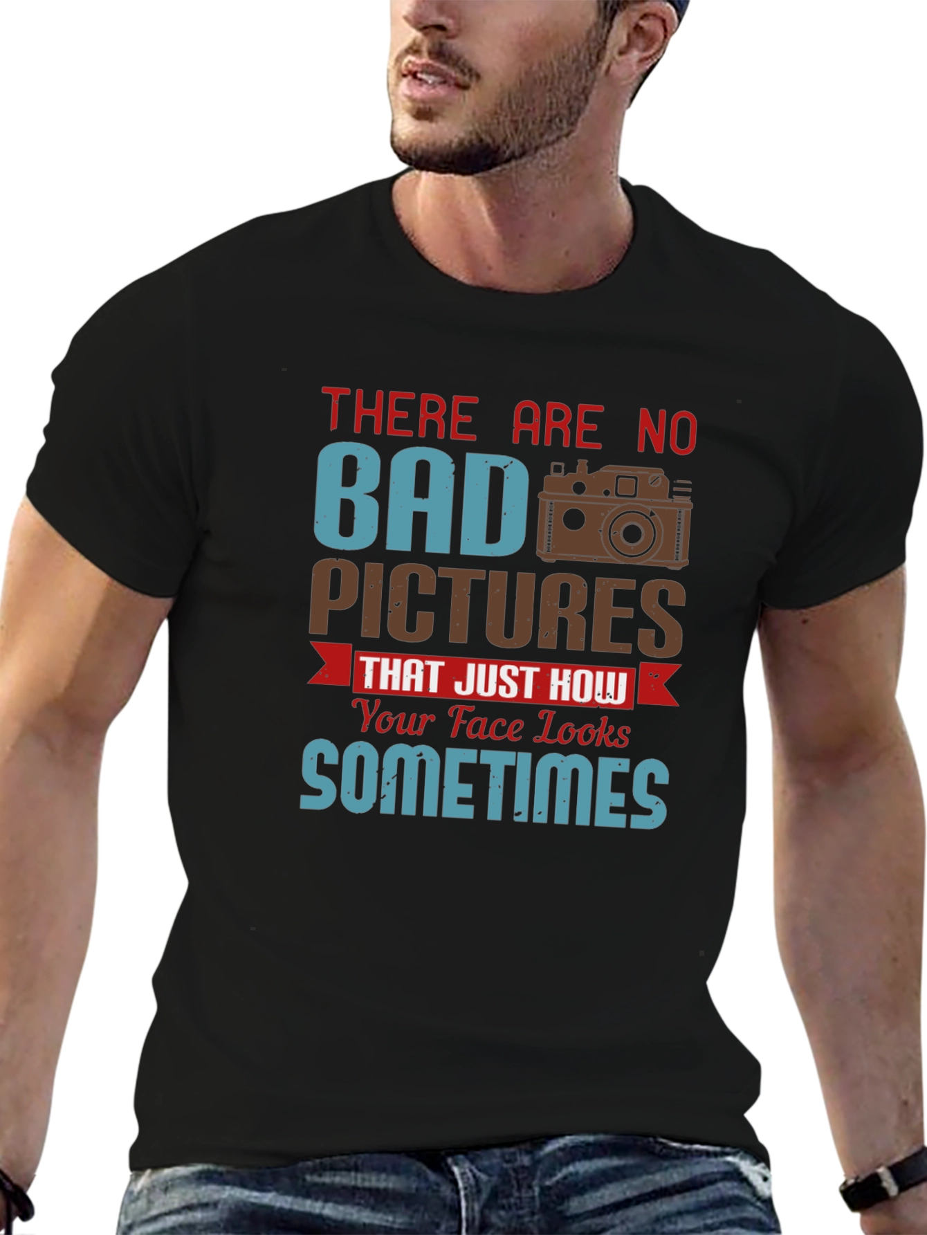 Humorous Photographer T-Shirt - No Bad Pictures