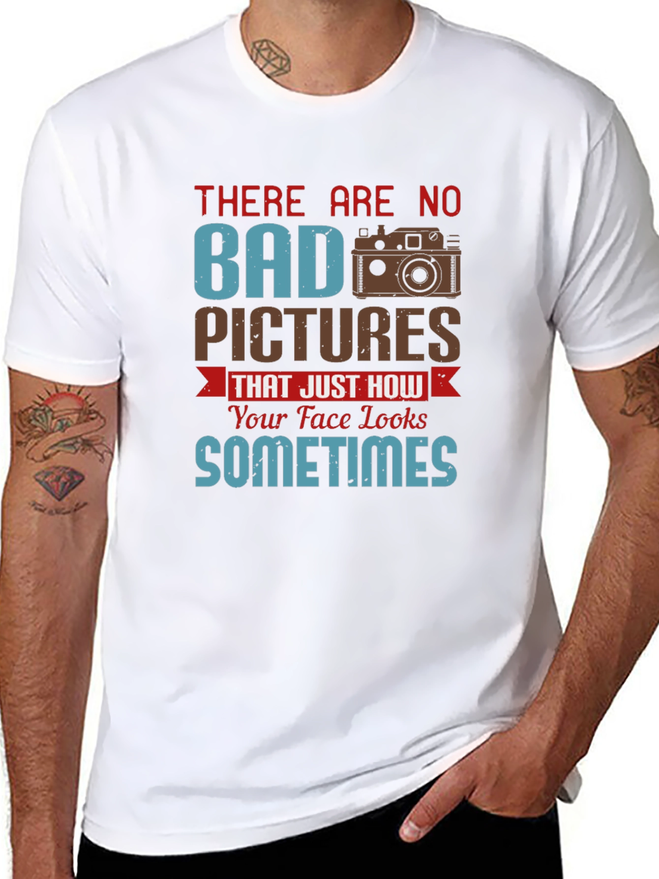 Humorous Photographer T-Shirt - No Bad Pictures