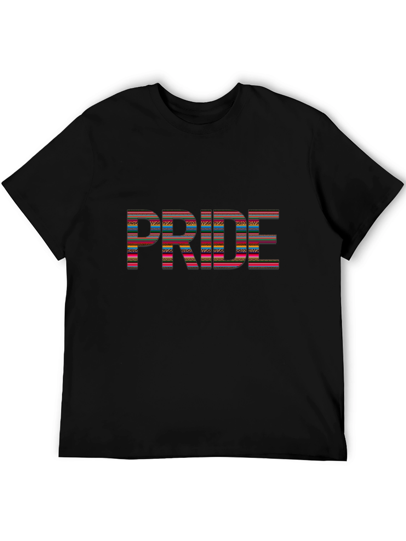 Pride Graphic Print Black T-Shirt