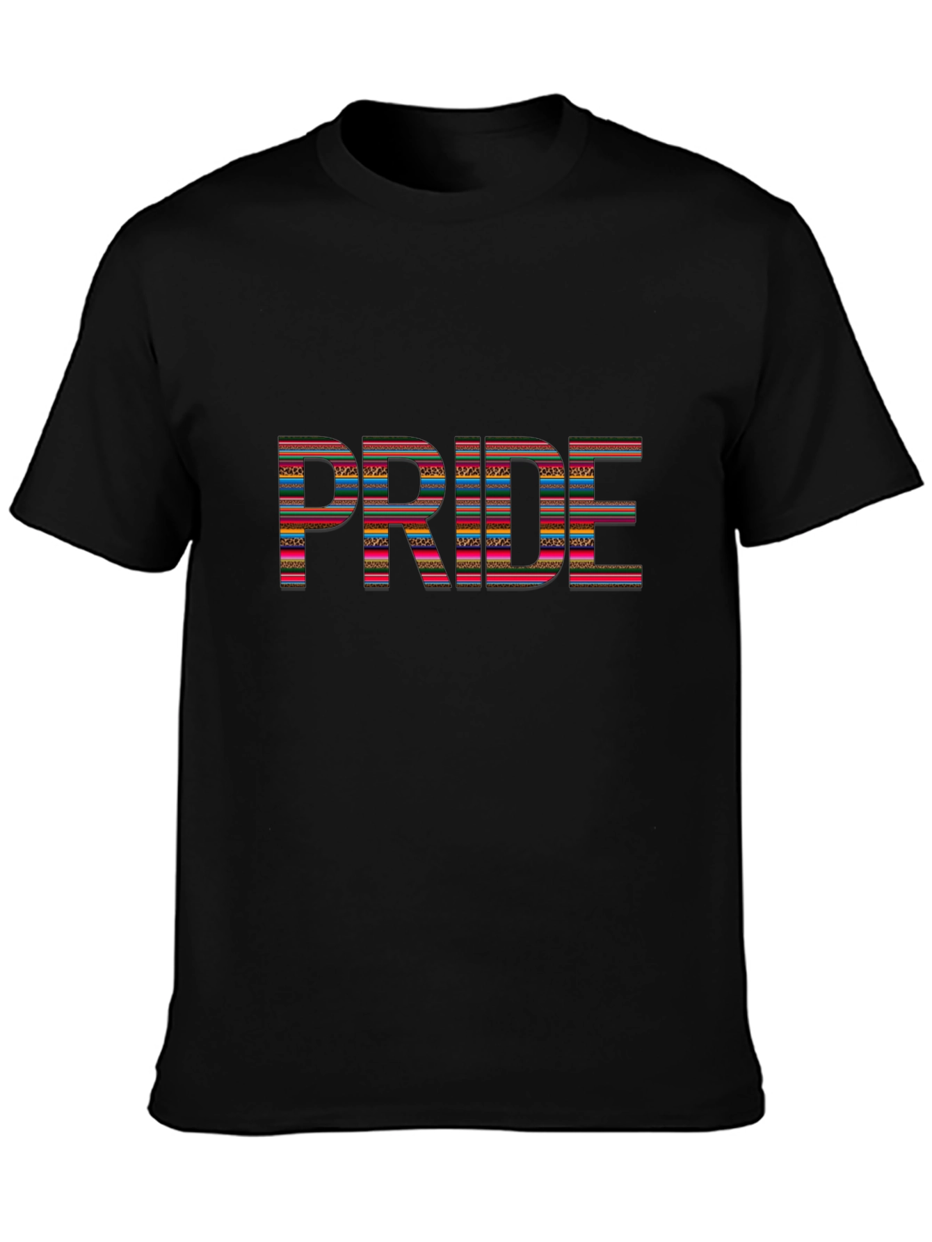 Pride Graphic Print Black T-Shirt