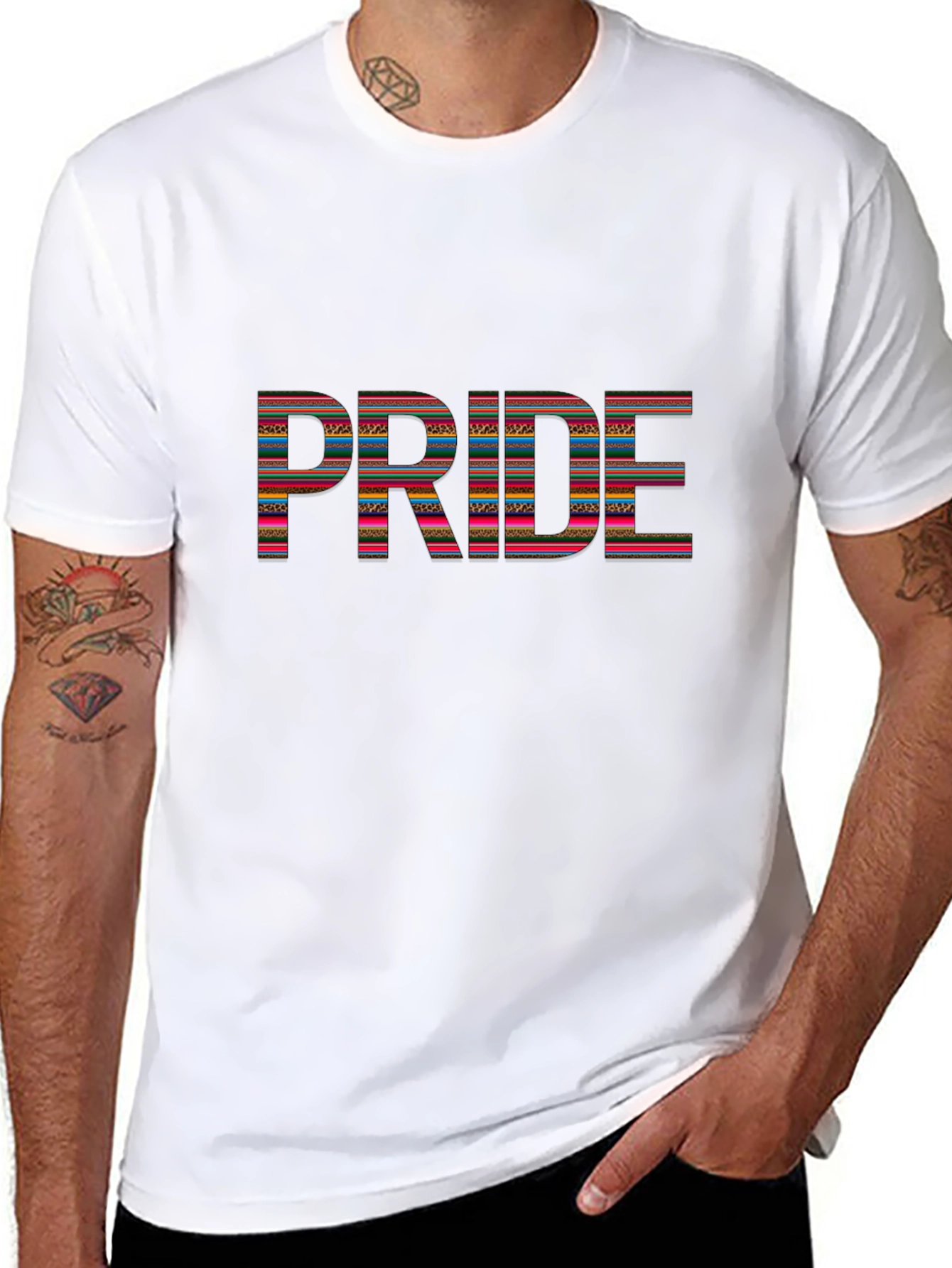 Pride Graphic Print Black T-Shirt