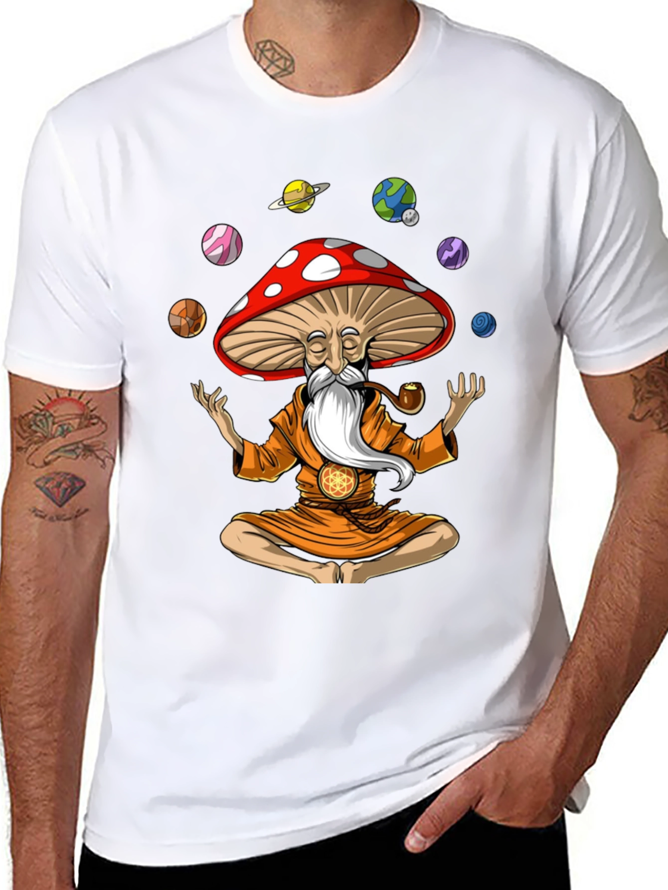 Mushroom Wizard Meditation T-Shirt