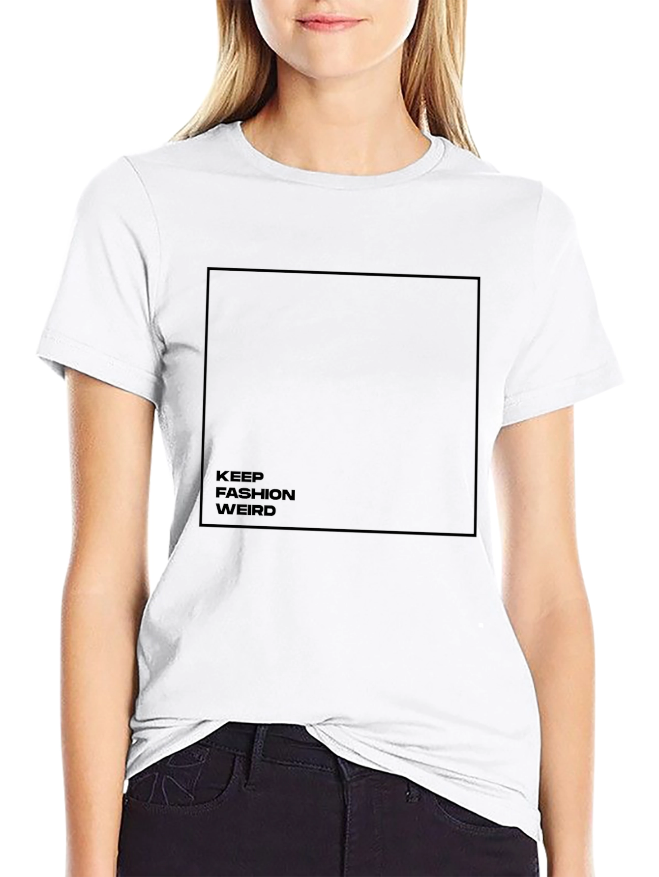 Keep Fashion Weird Black Graphic Tee