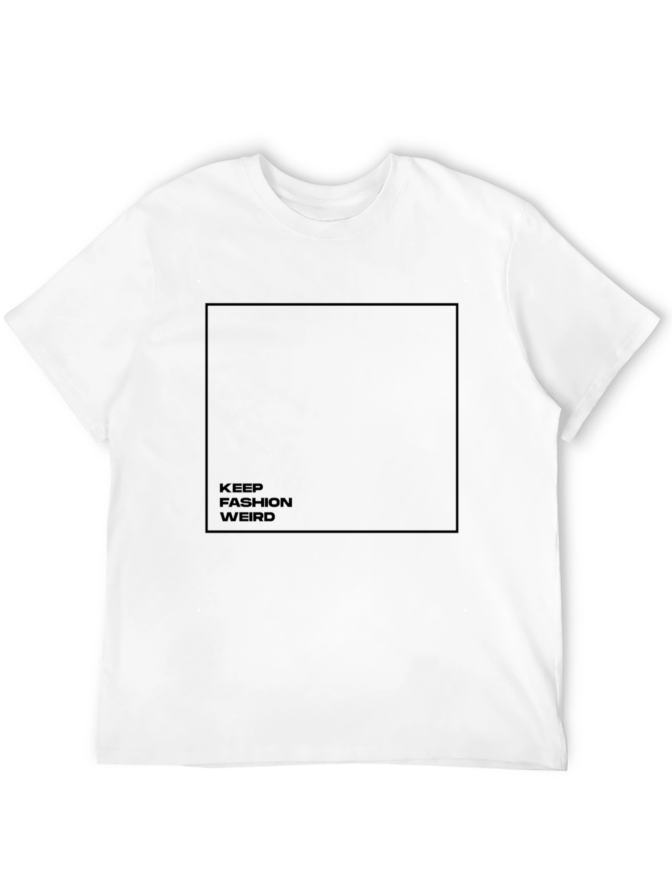 Keep Fashion Weird Black Graphic Tee