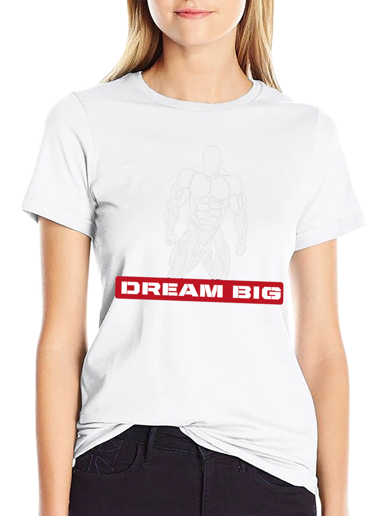 Dream Big Bodybuilder Graphic T-Shirt